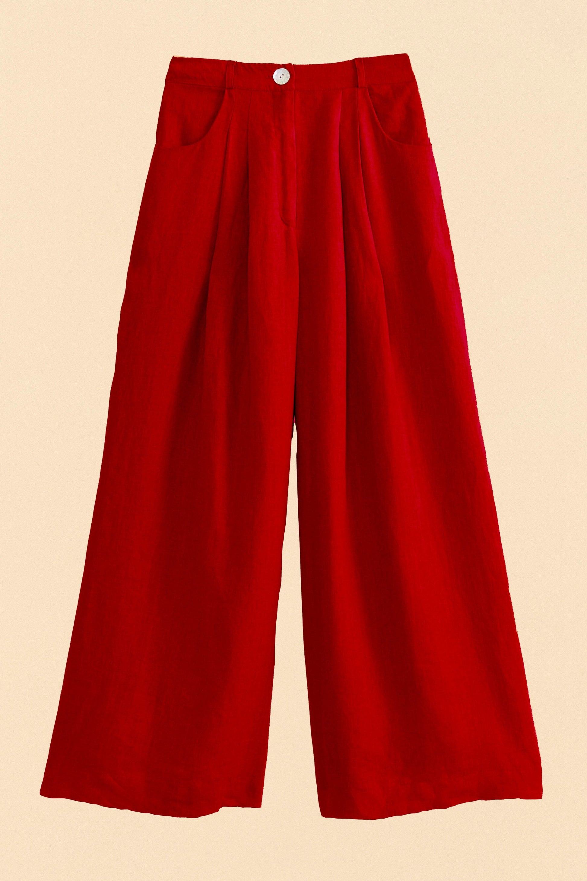 Farm Rio Red High Waist Pants