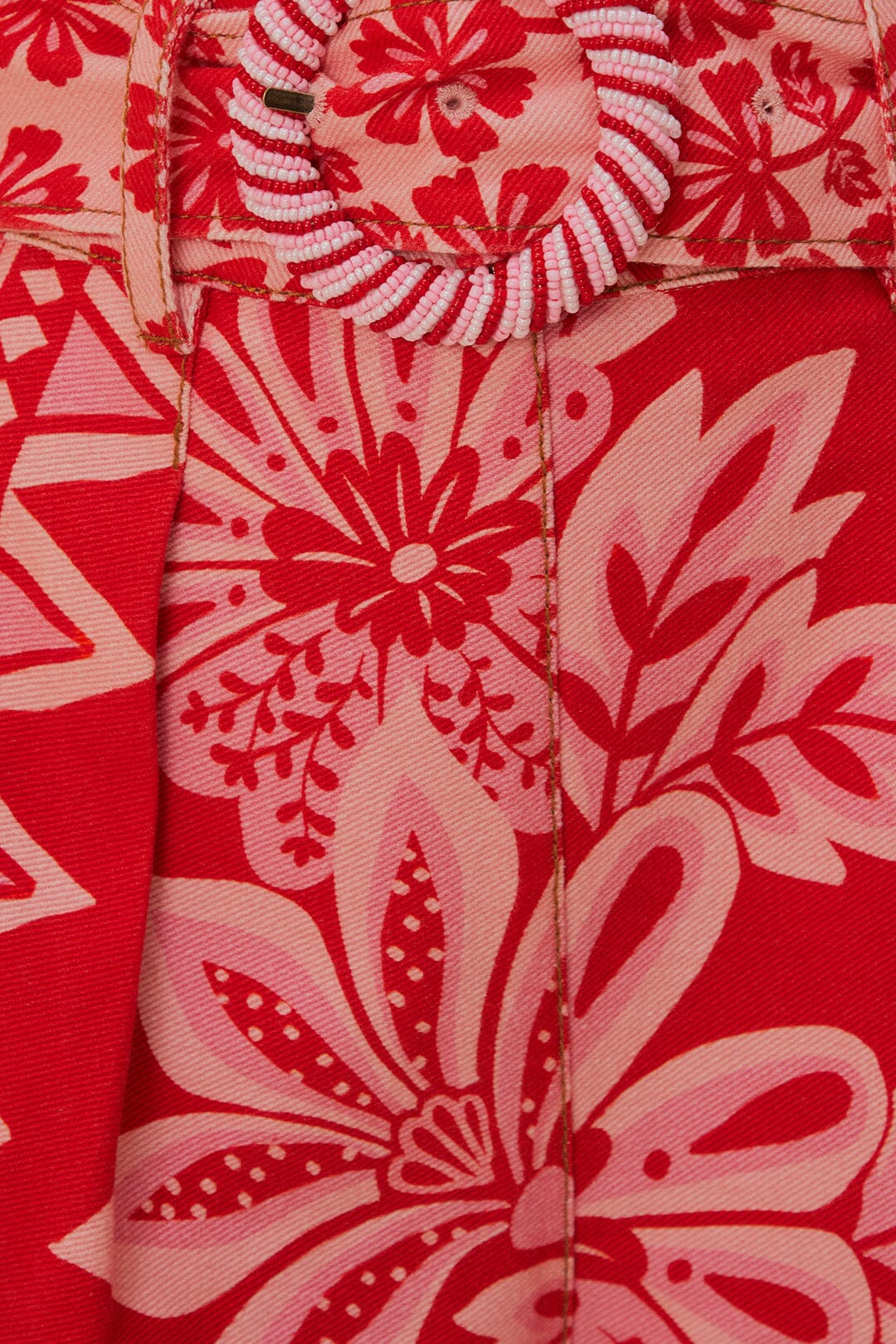  Flora Tapestry Red Shorts