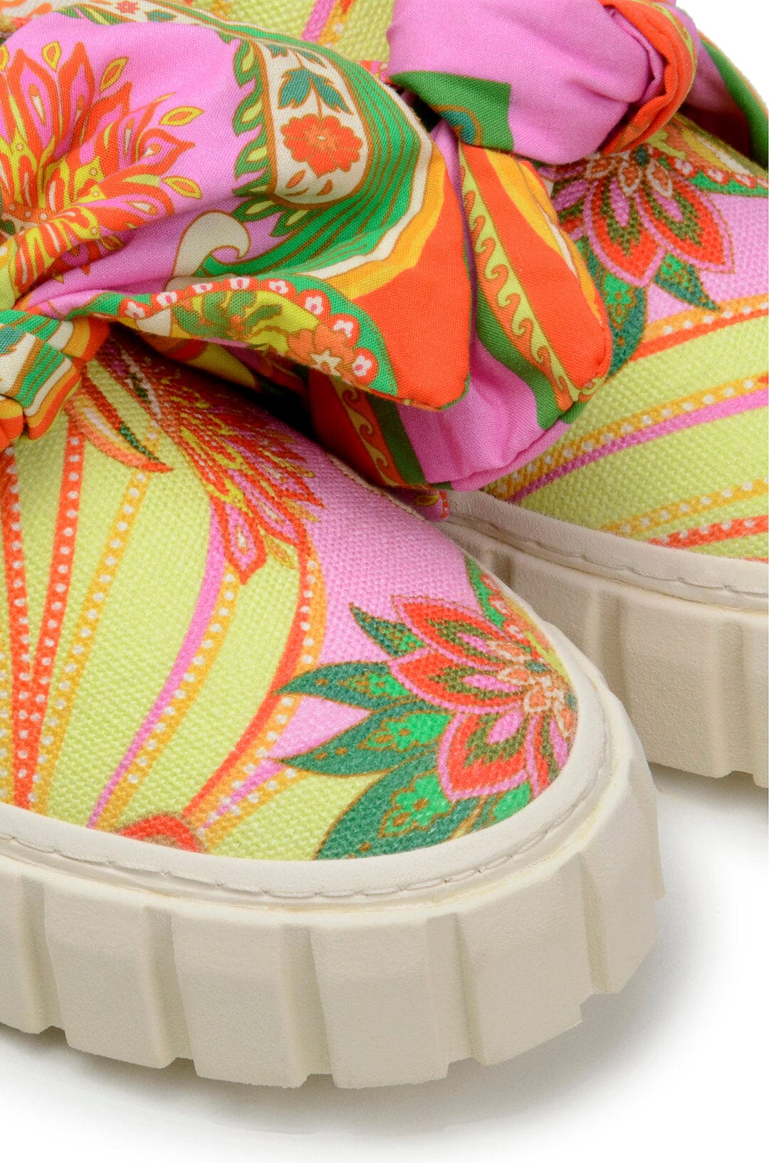 Farm Rio Beach Toucans Mule Sneaker With Bow