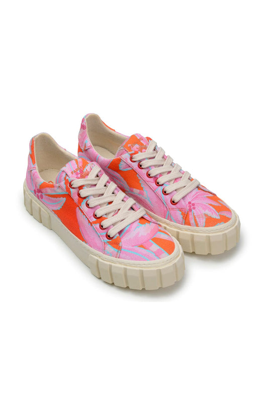Farm Rio Red Coconut Tree Flatform Sneaker