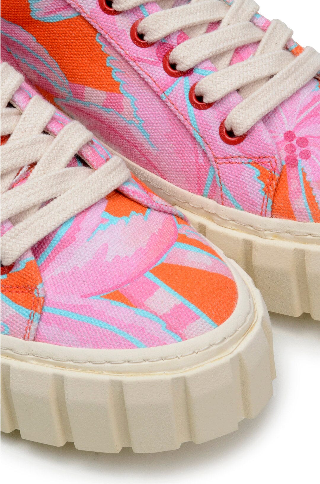 Farm Rio Red Coconut Tree Flatform Sneaker
