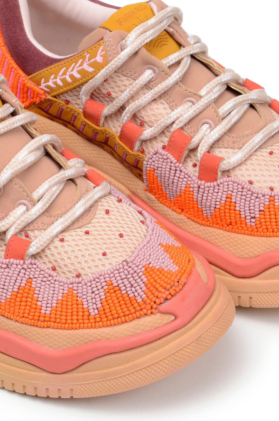 Farm Rio Beige Jungle Panther Platform Sneaker