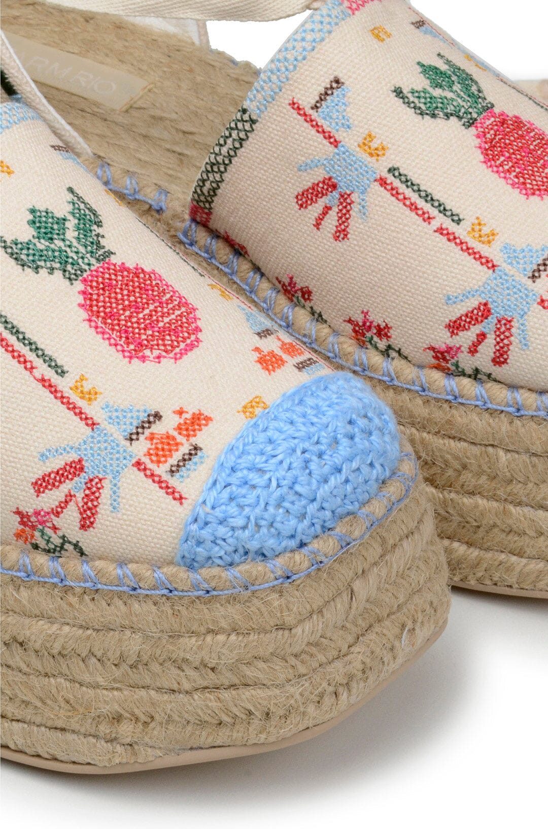 Farm Rio Off White Paradise Espadrille Platform Sandal