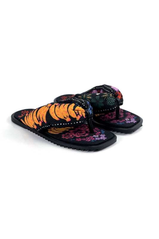 Farm Rio Banana Garden Puffy Flat Sandal