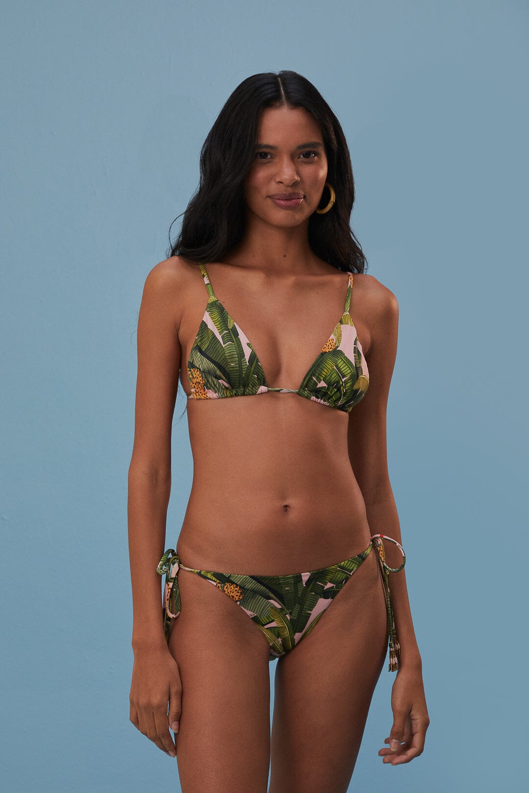  Banana Leaves Tie Side Bikini Bottom