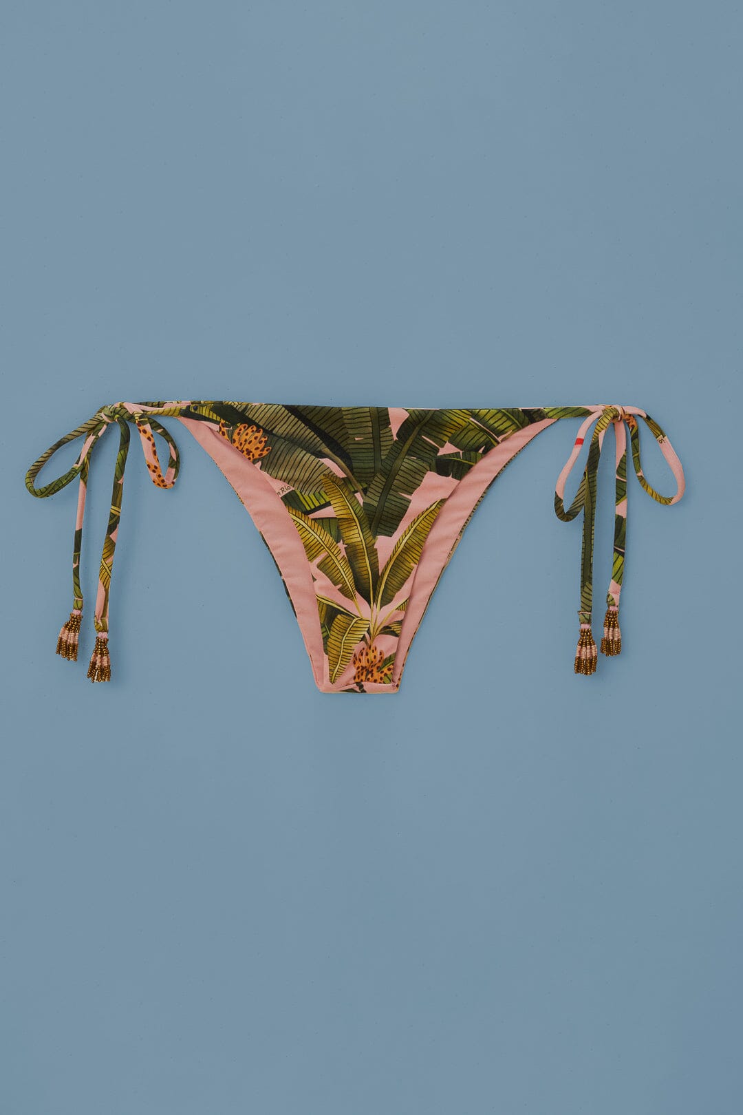  Banana Leaves Tie Side Bikini Bottom