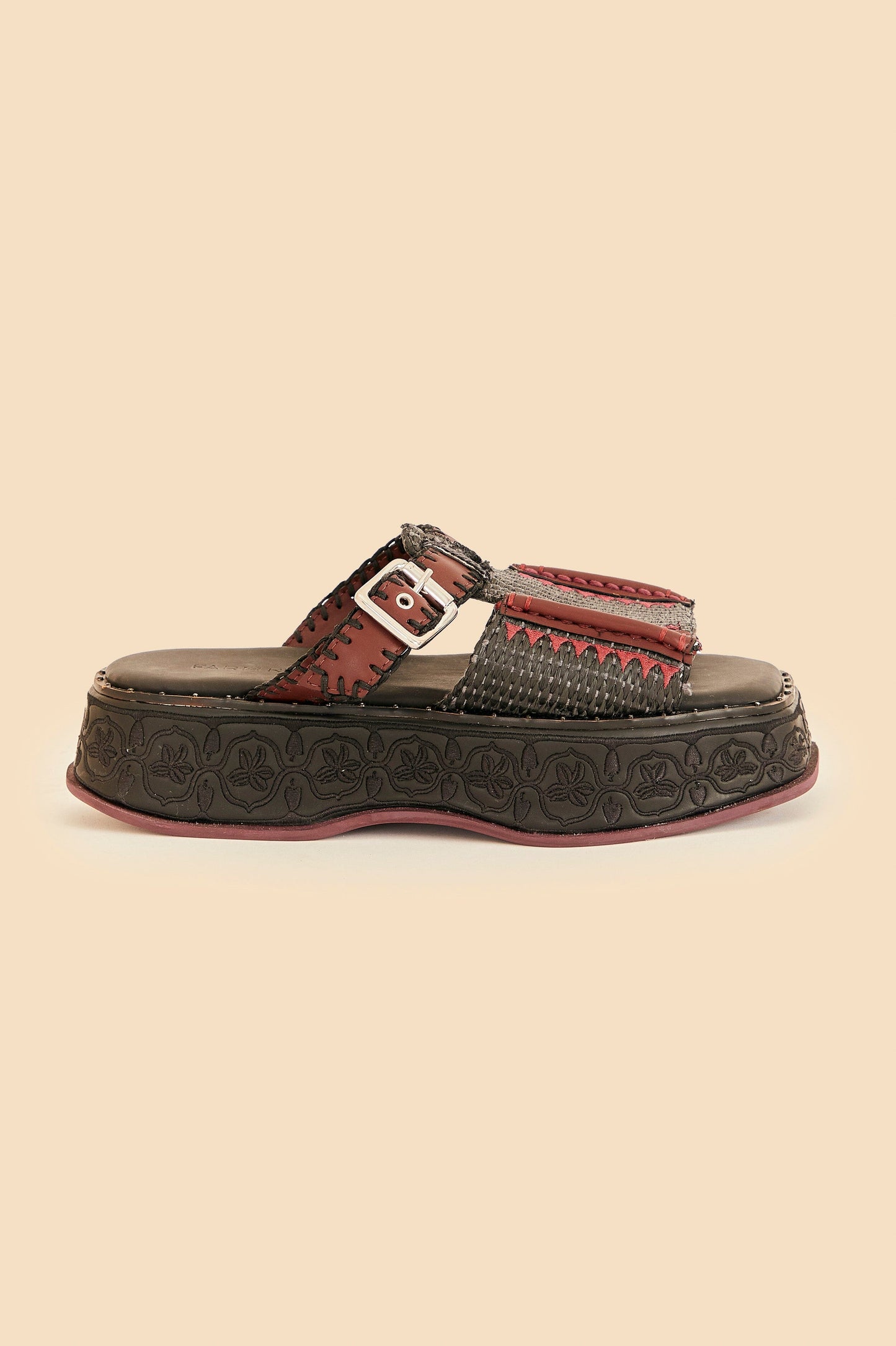Farm Rio Black Flatform Mule