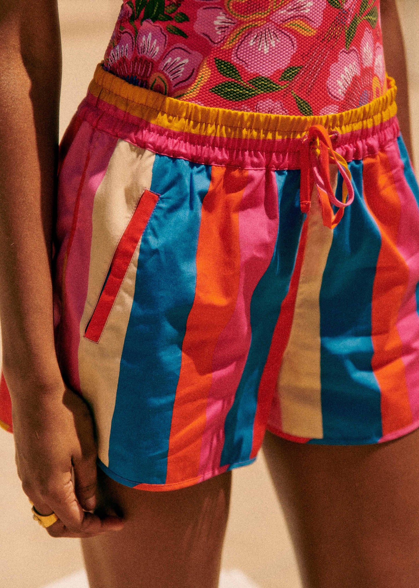 Farm Rio Carioca Stripes Multicolor Kurt Shorts