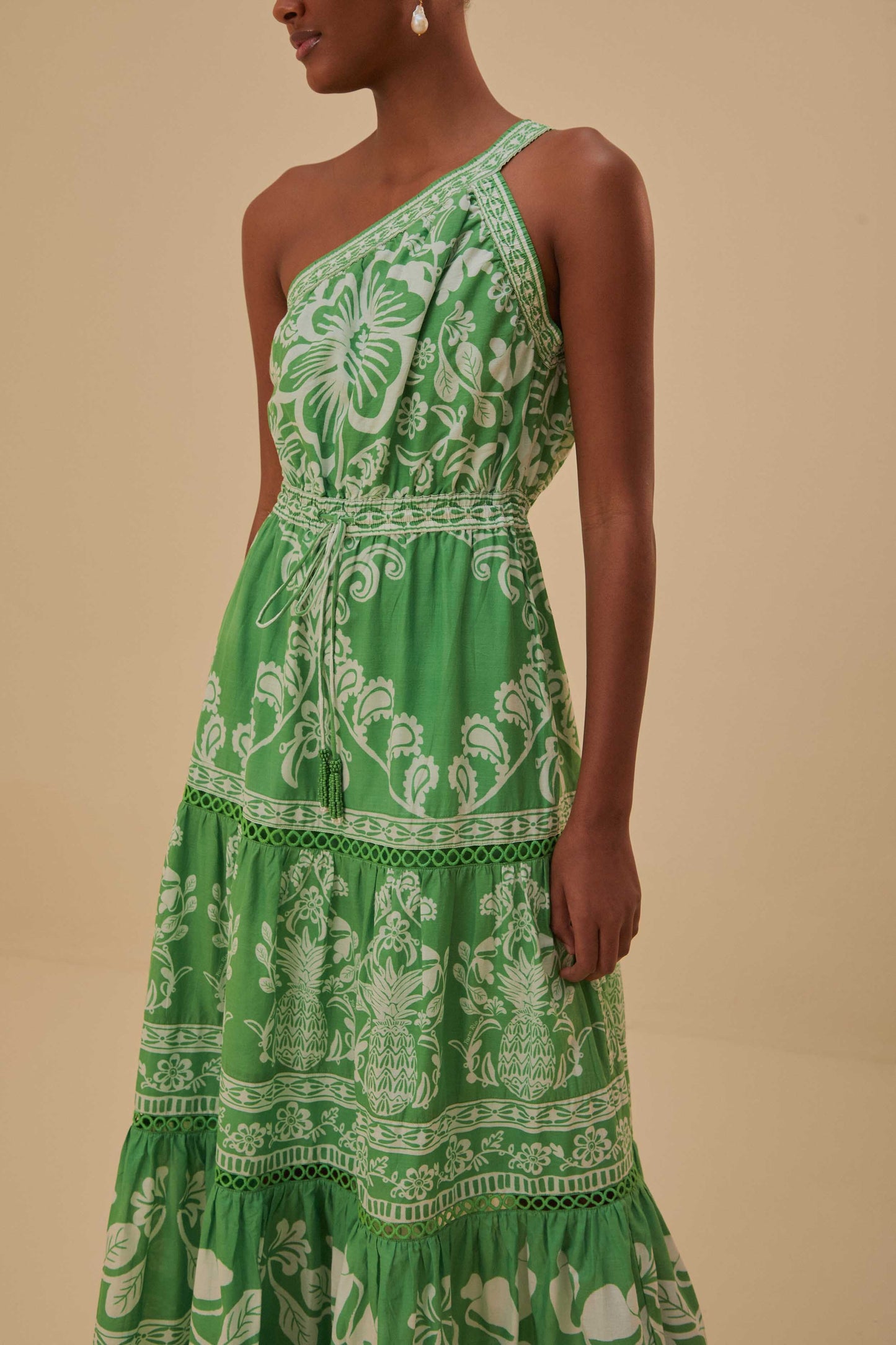  Green Sweet Garden Maxi Dress