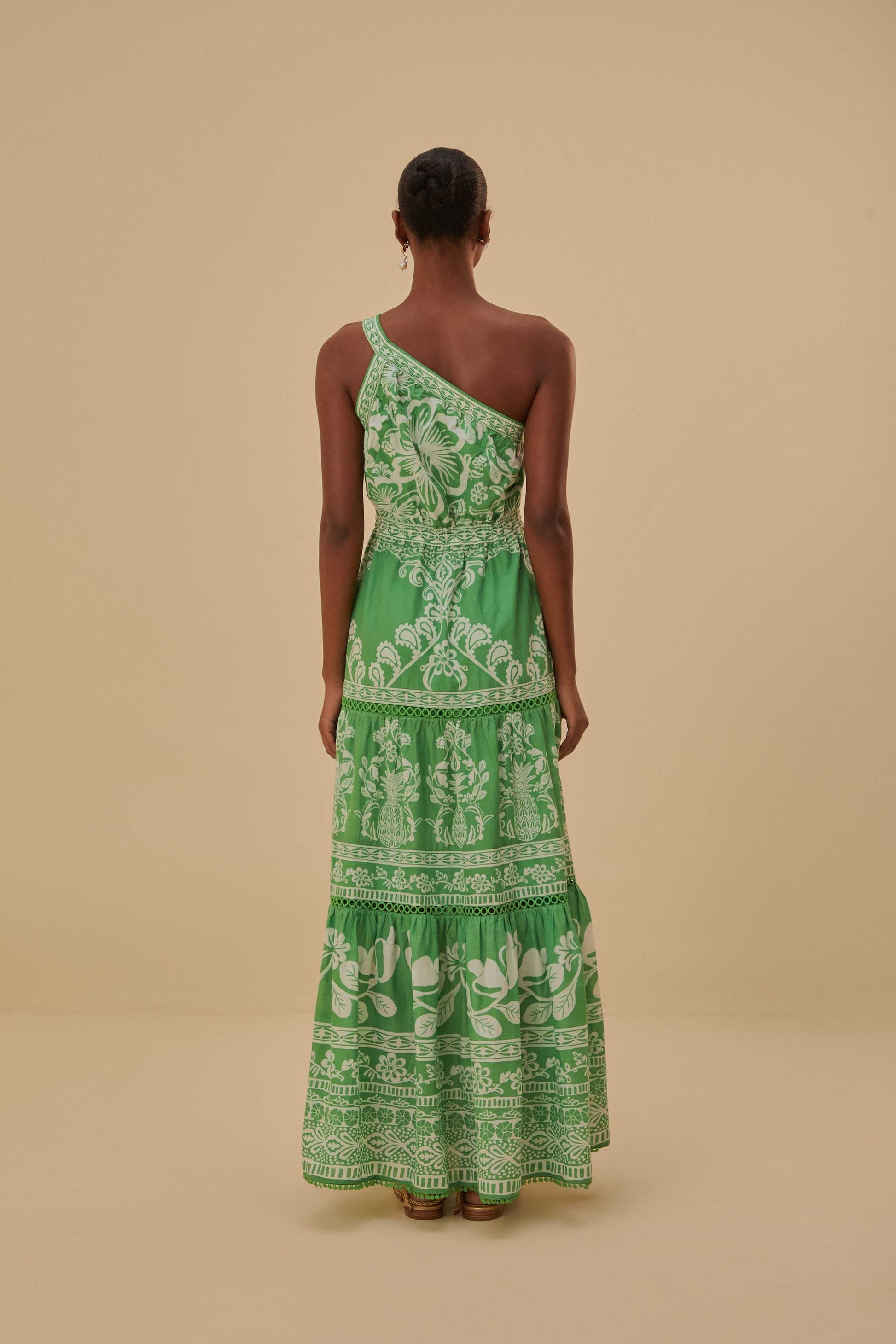  Green Sweet Garden Maxi Dress