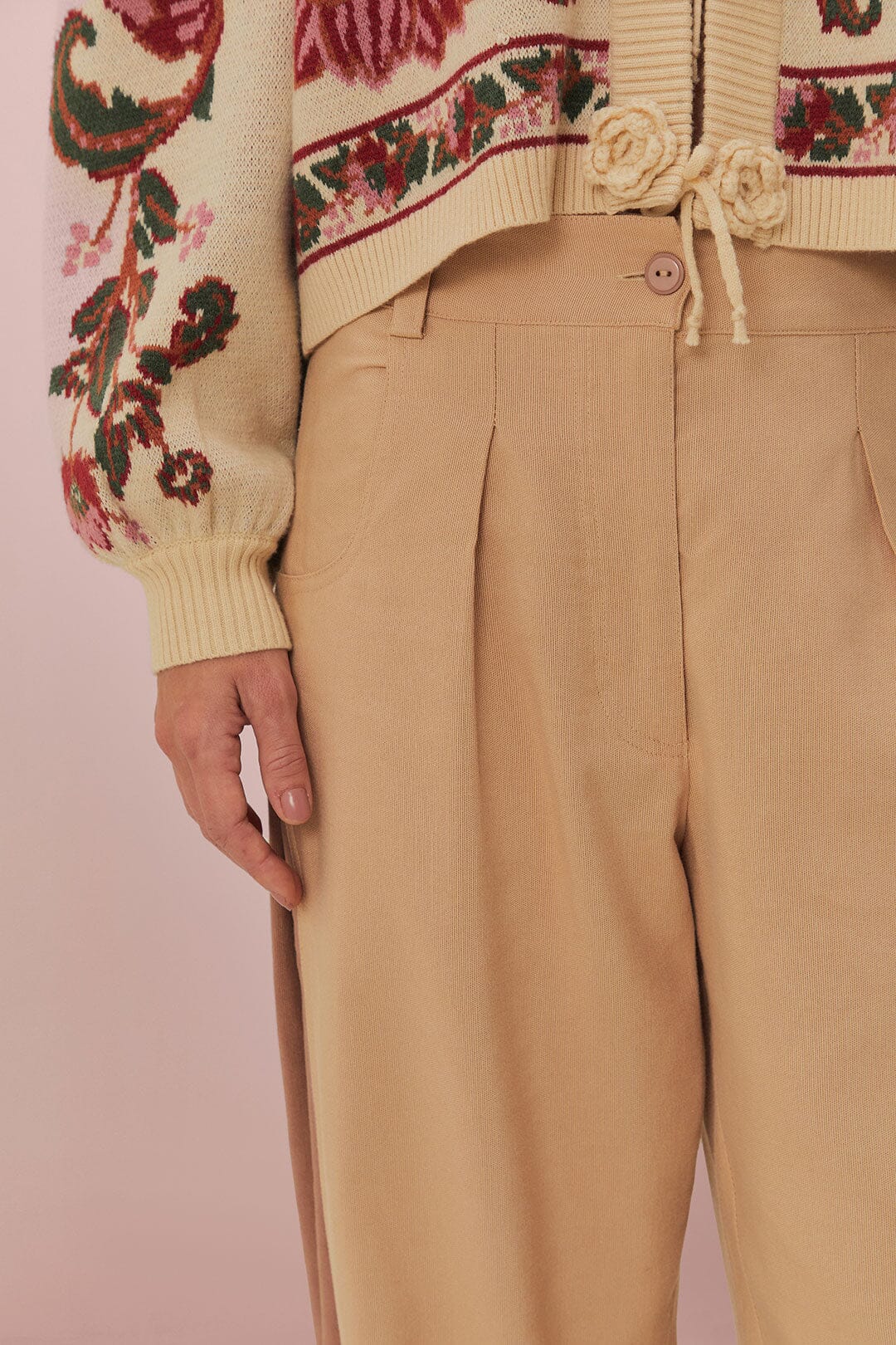  Bicolor High Waist Pants