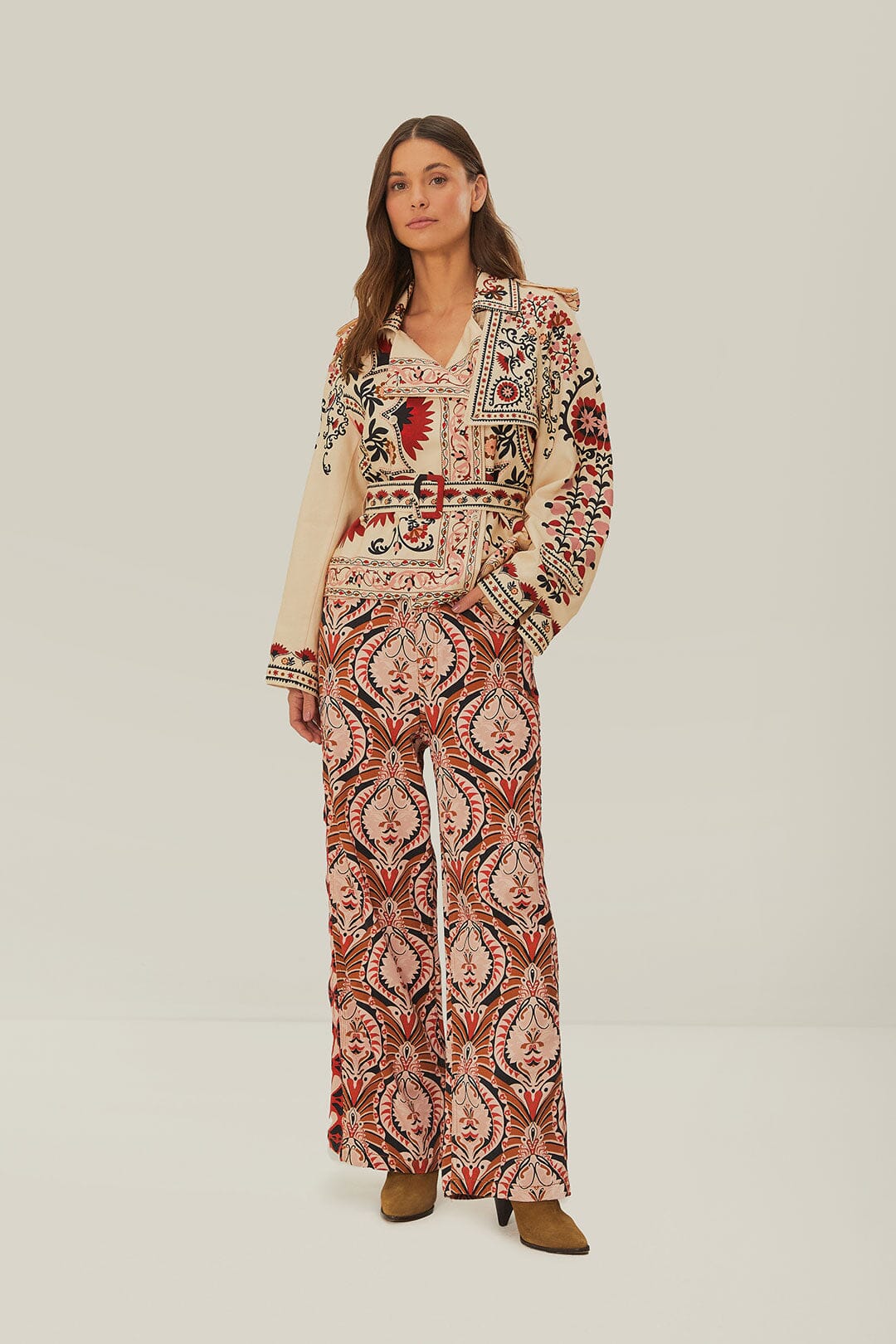  Brown Pineapple Jewelry Pants
