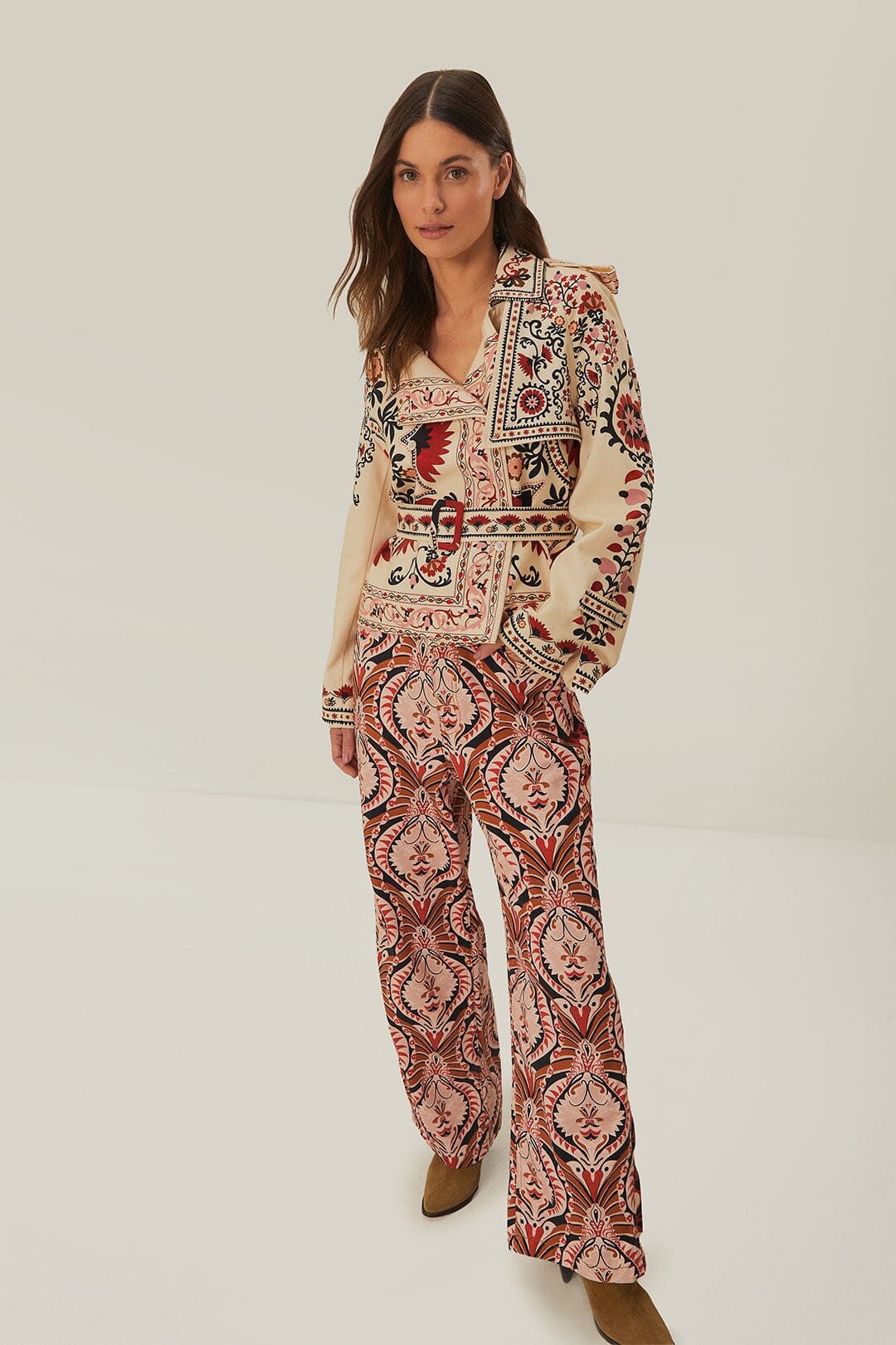  Brown Pineapple Jewelry Pants