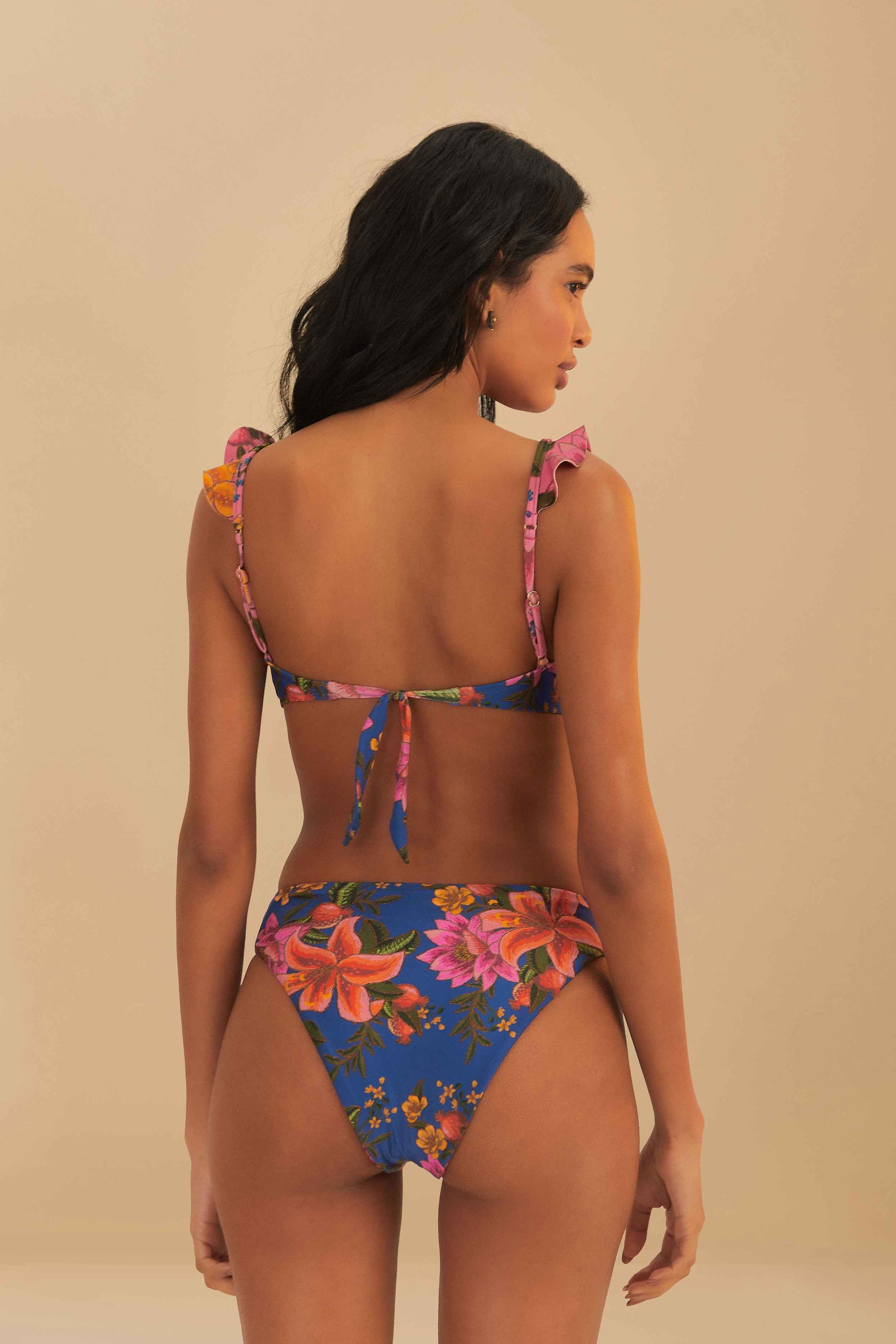  Multicolor Summer Fruit Underwire Bikini Top