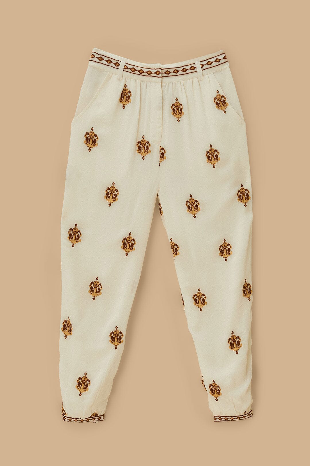  Off-White Anchor Tapestry Embroidered Pants