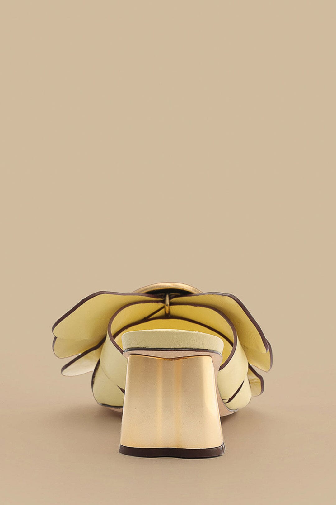 Farm Rio Banana Yellow Daisy Heeled Mule
