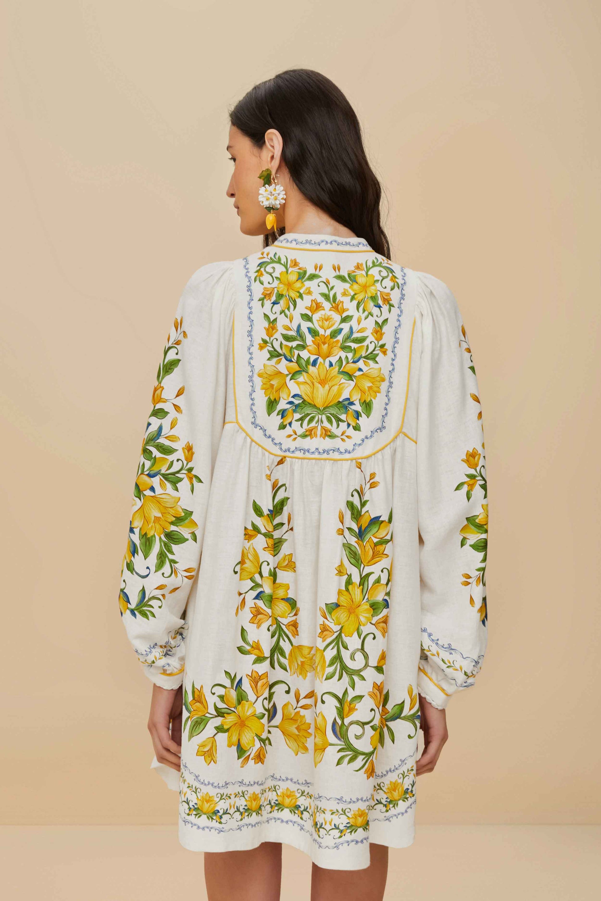  Off-White Sicily LENZING™ ECOVERO™ Euroflax™ Mini Dress