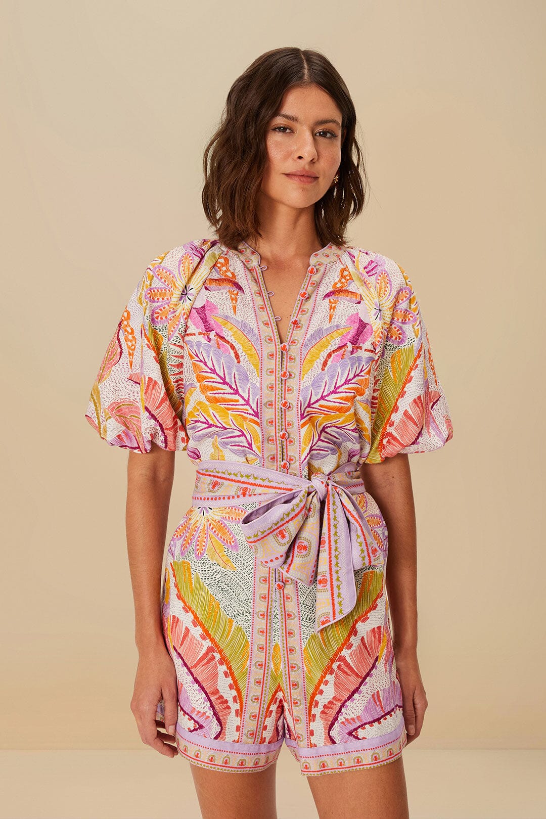  Pearl Jungle Dots Tapestry LENZING™ ECOVERO™ Euroflax™ Romper