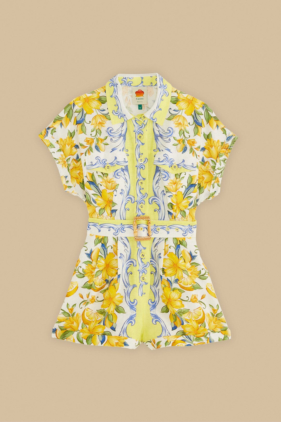  Off-White Sicily Scarf Euroflax™ Premium Linen Romper