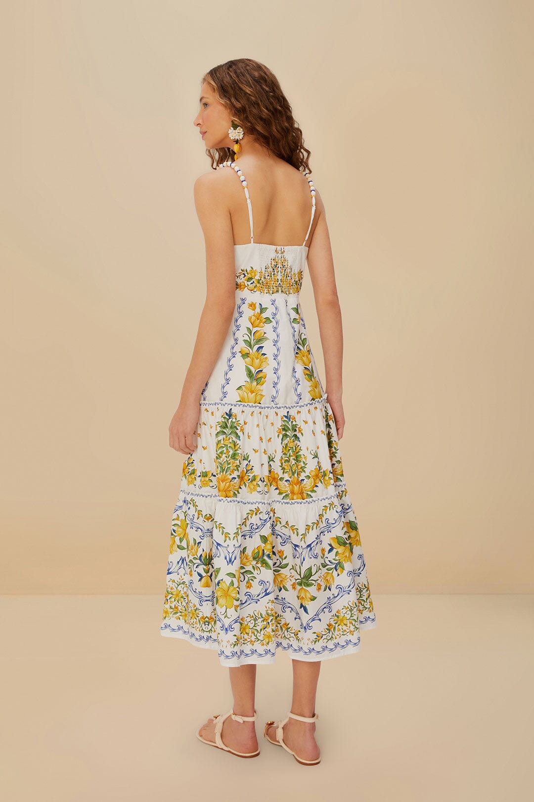  Off-White Sicily Organic Cotton Midi Dress