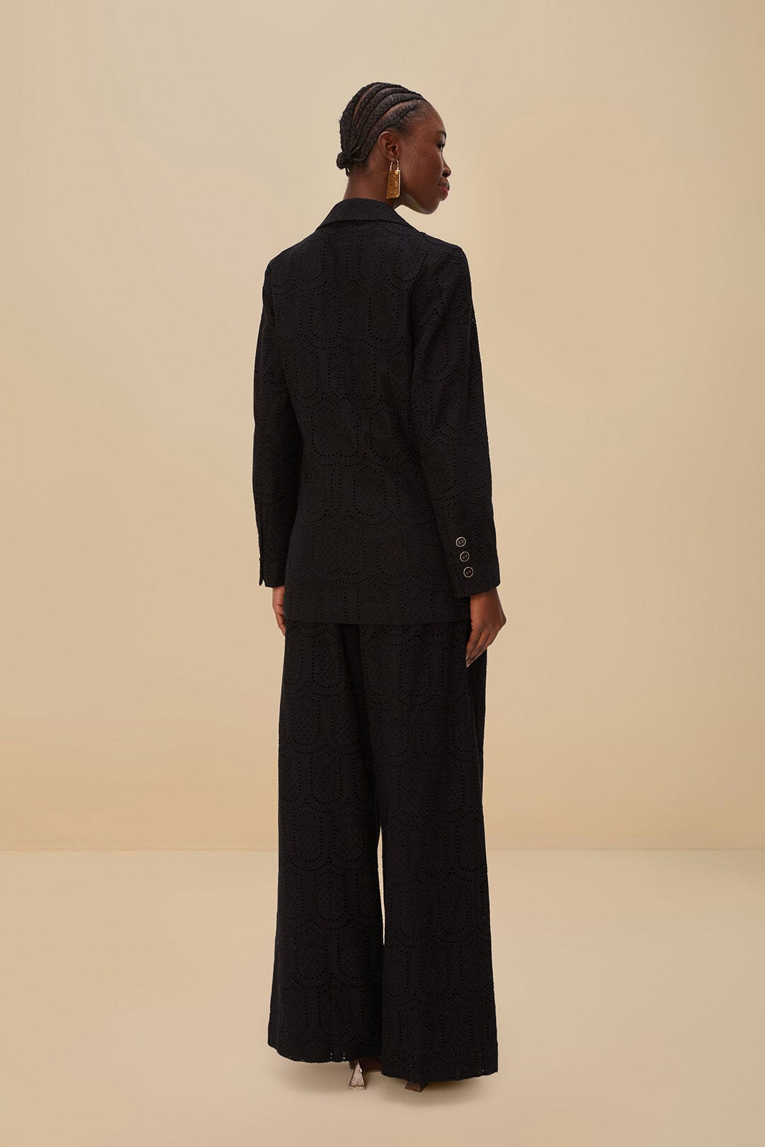  Black Eyelet Pants