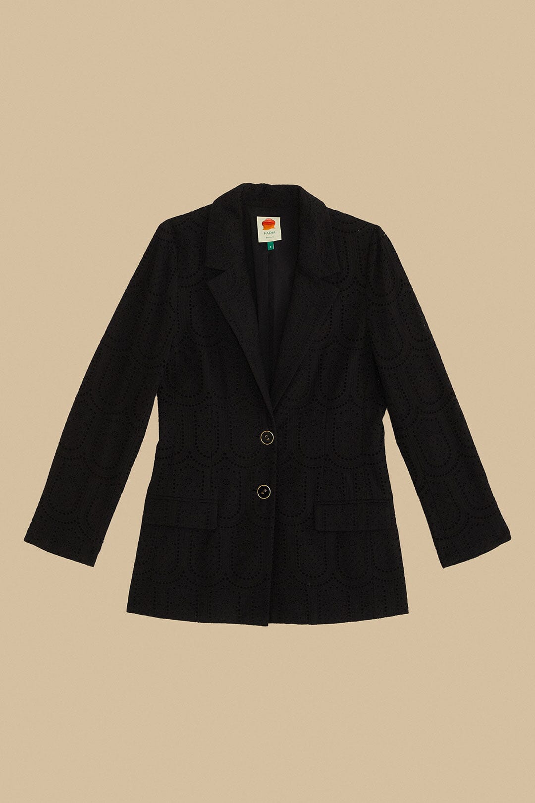  Black Eyelet Blazer