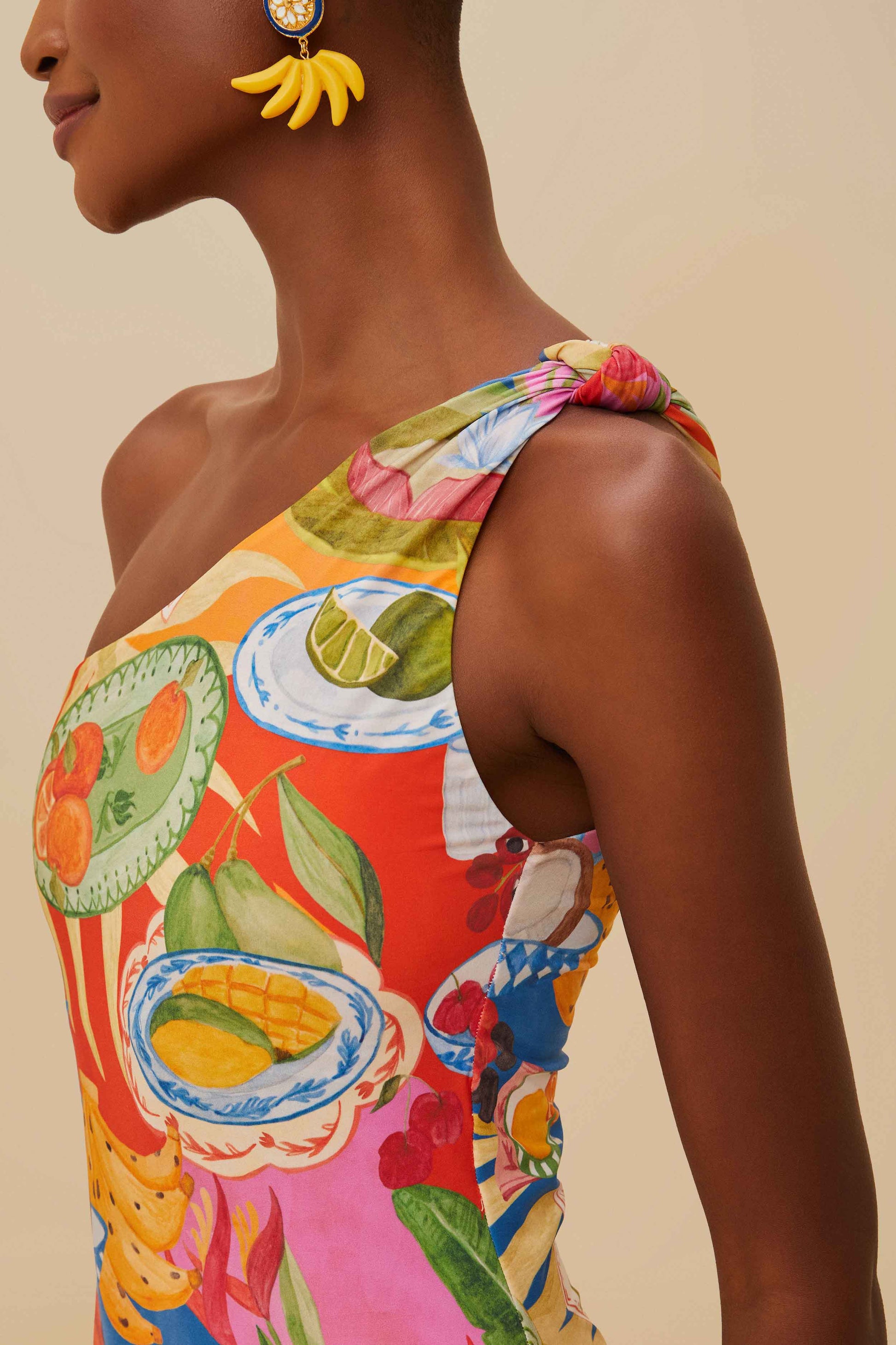  Multicolor Summer Picnic One-Piece Swimsuit