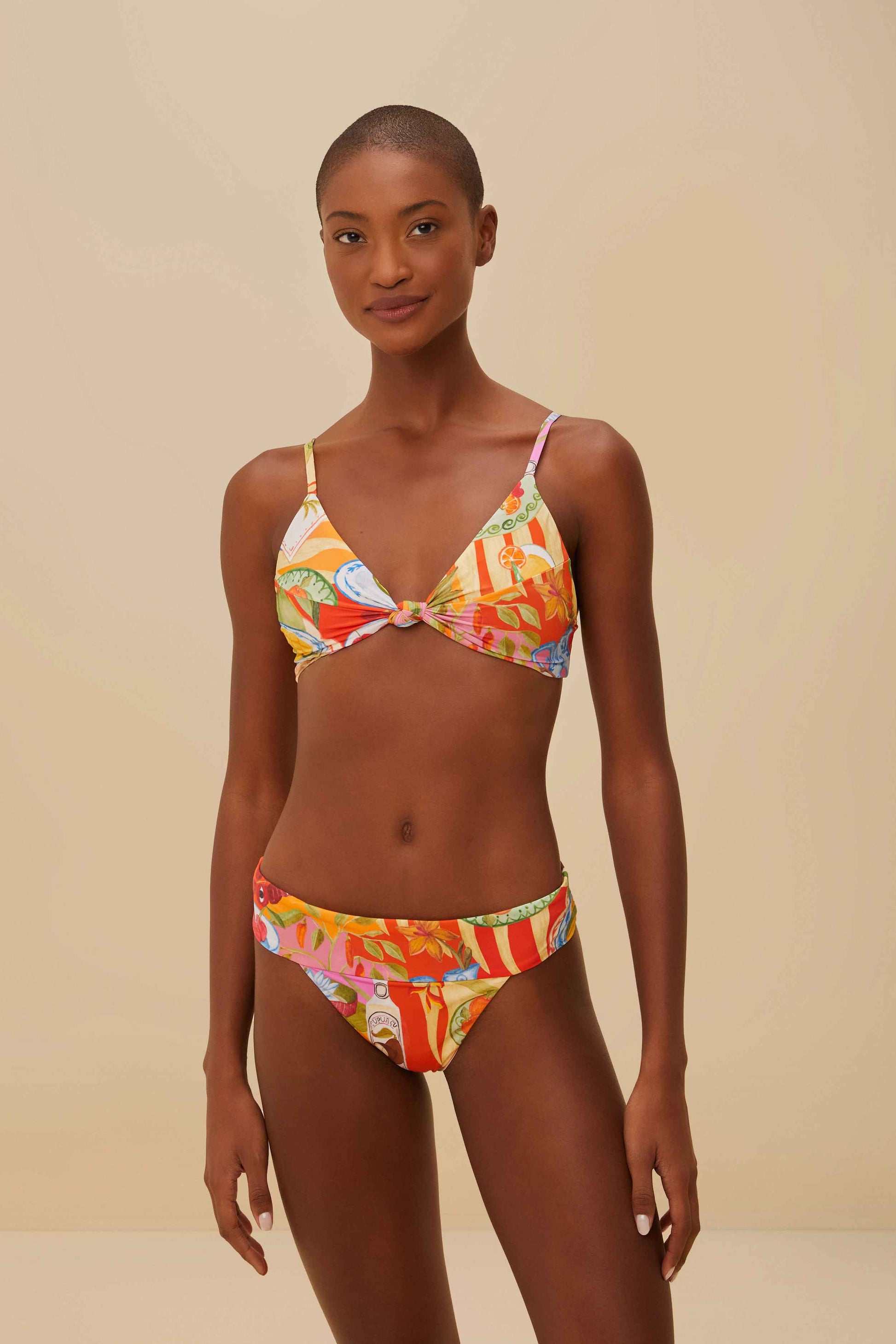  Multicolor Summer Picnic Bikini Bottom