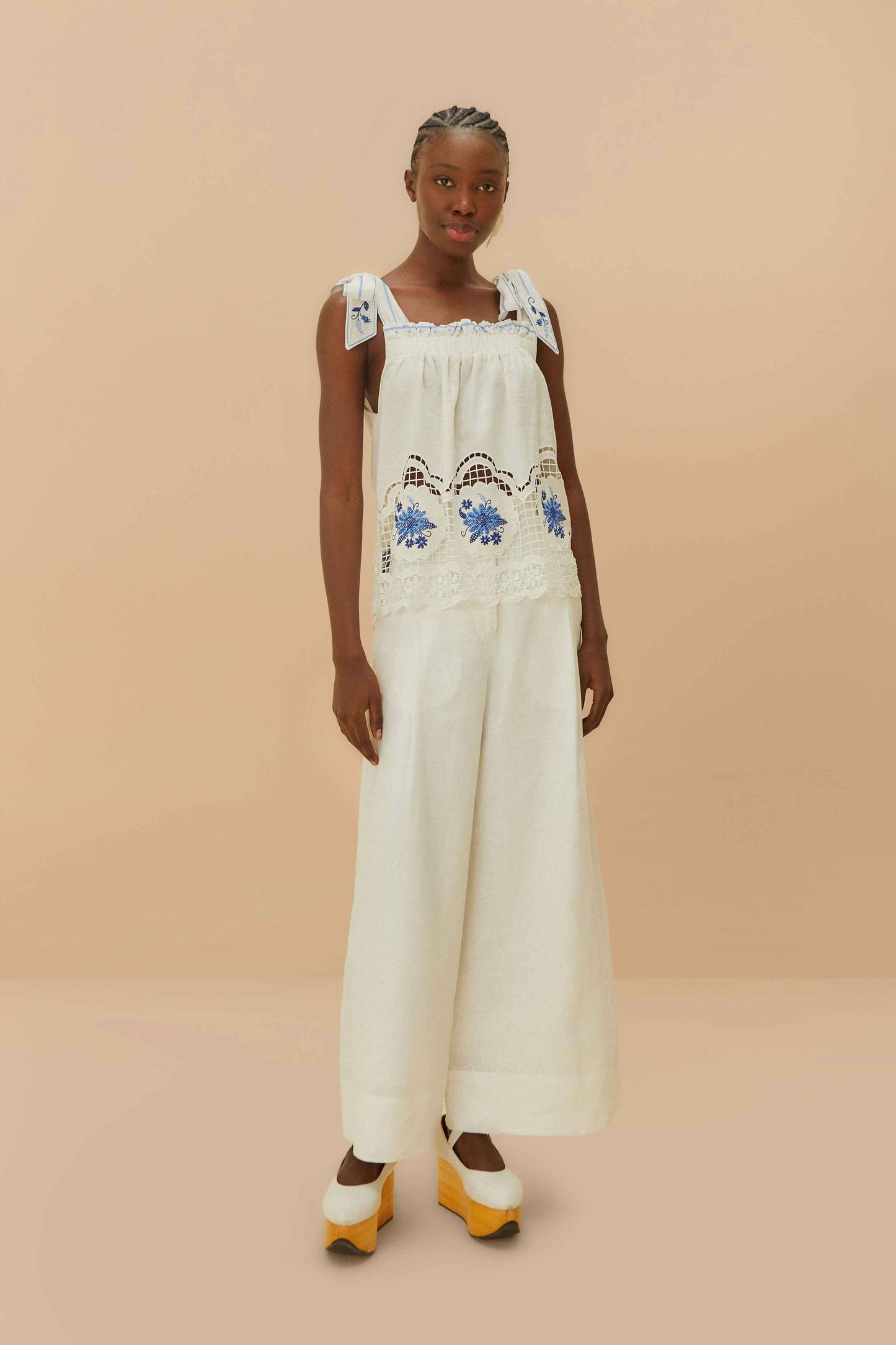 Off-White Euroflax™ Premium Linen High Waisted Pants