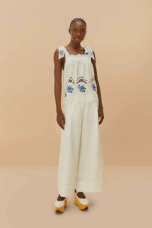  Off-White Euroflax™ Premium Linen High Waisted Pants