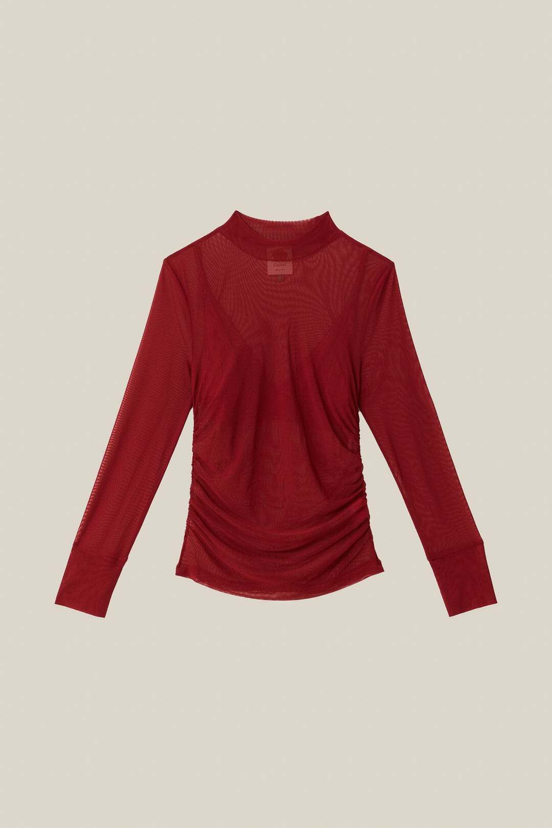  Burgundy Jersey Blouse