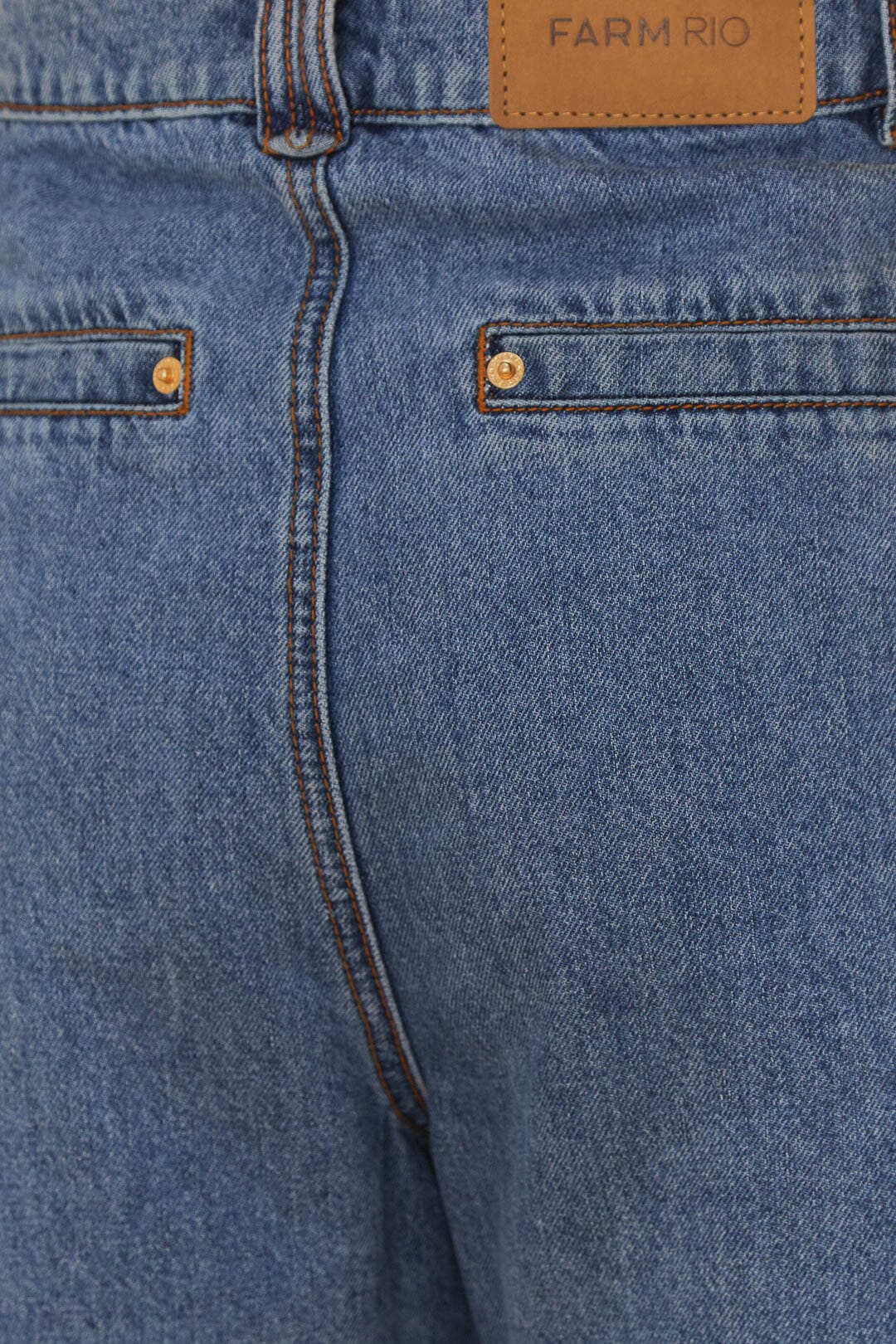  Denim Pleated Shorts