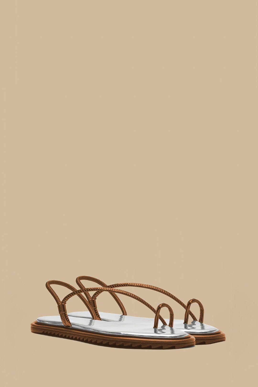 Farm Rio Camel Toe String Sandal