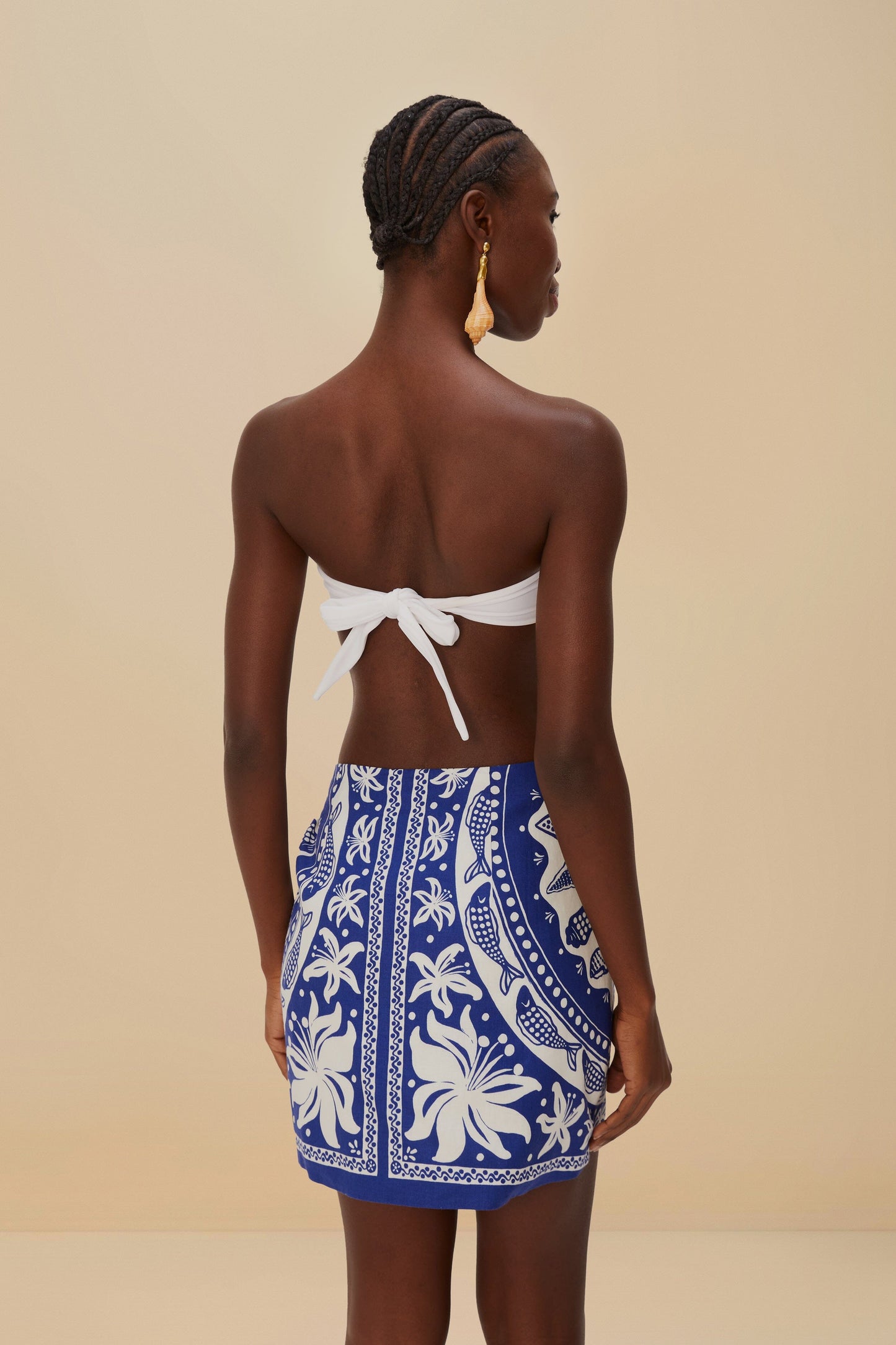  Off-White Ocean Scarf LENZING™ ECOVERO™ Euroflax™ Mini Skirt