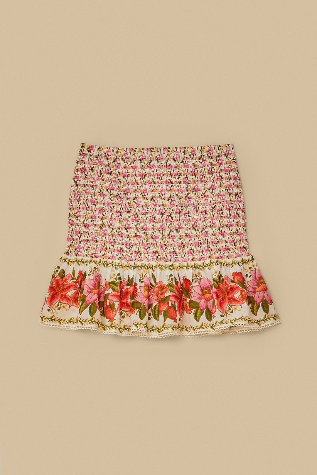  Off-White Summer Fruit Mini Skirt