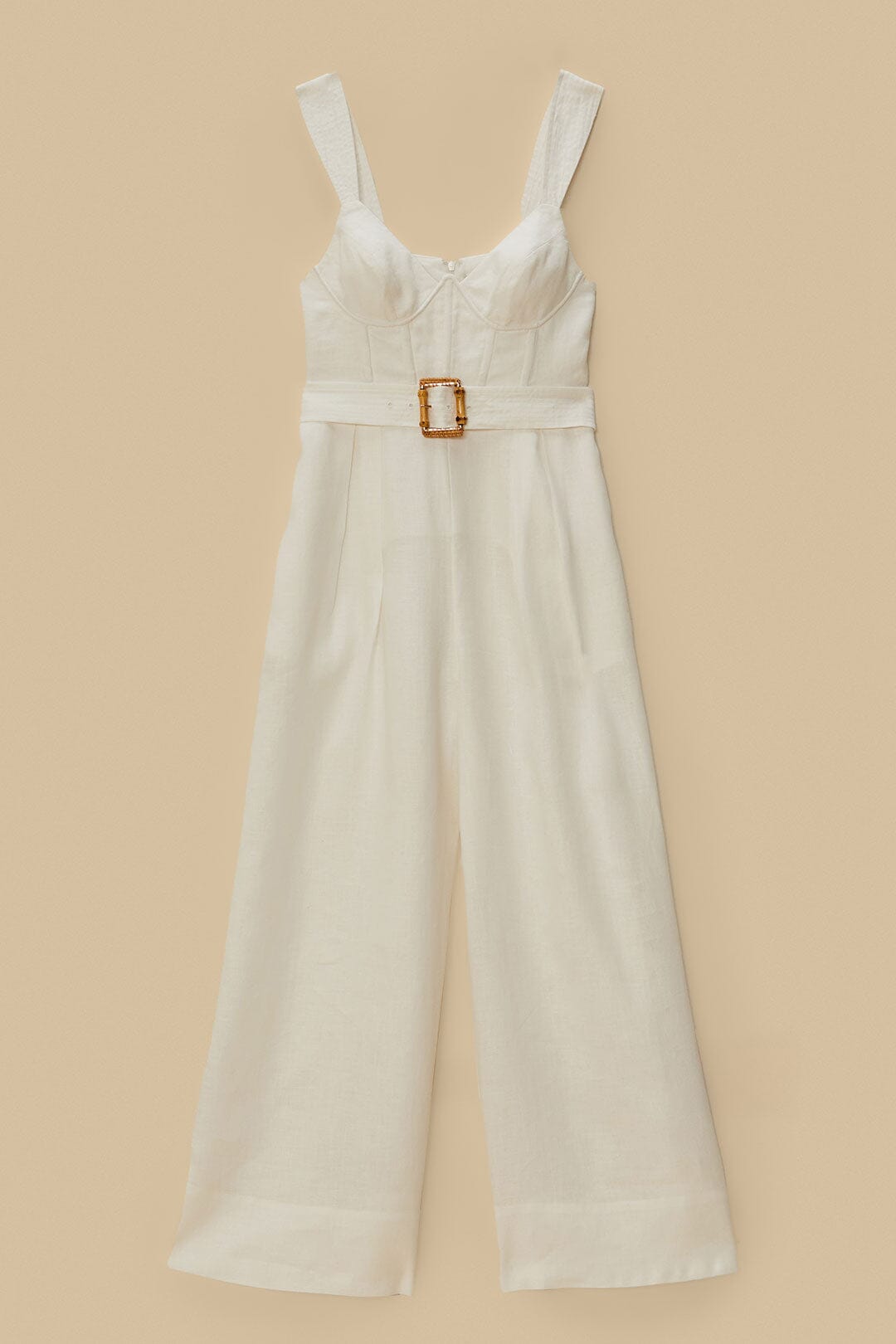  Off-White Euroflax™ Premium Linen Jumpsuit