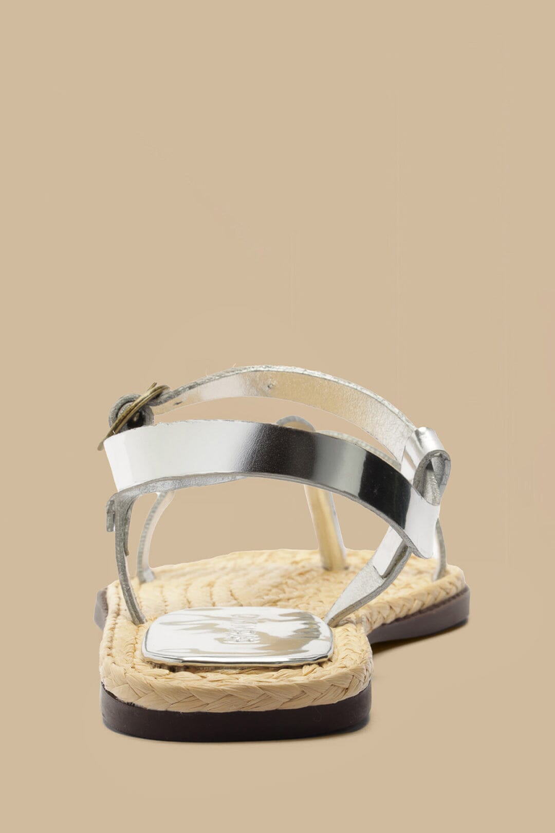  Silver Cross Strap Sandal