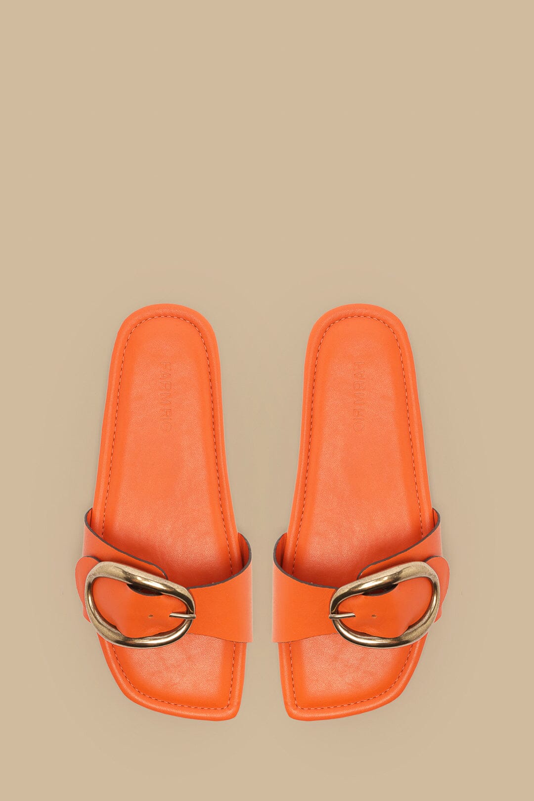Farm Rio Citrus Organic Buckle Flat Sandal