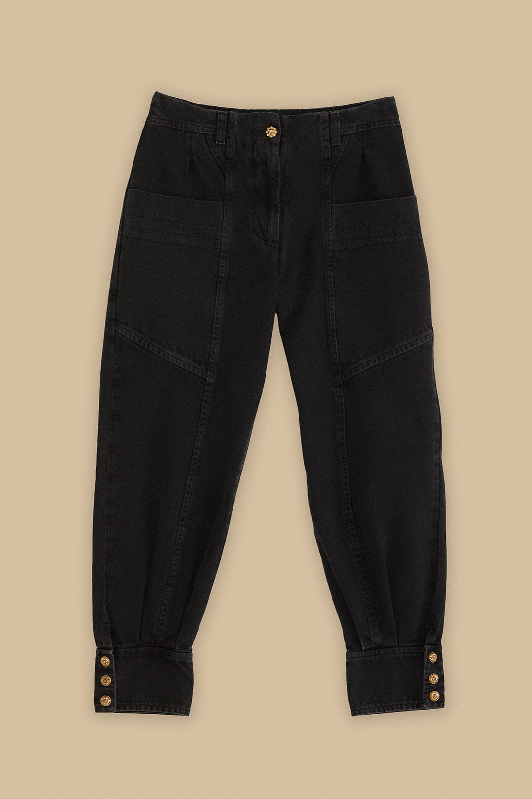  Black Denim Pants