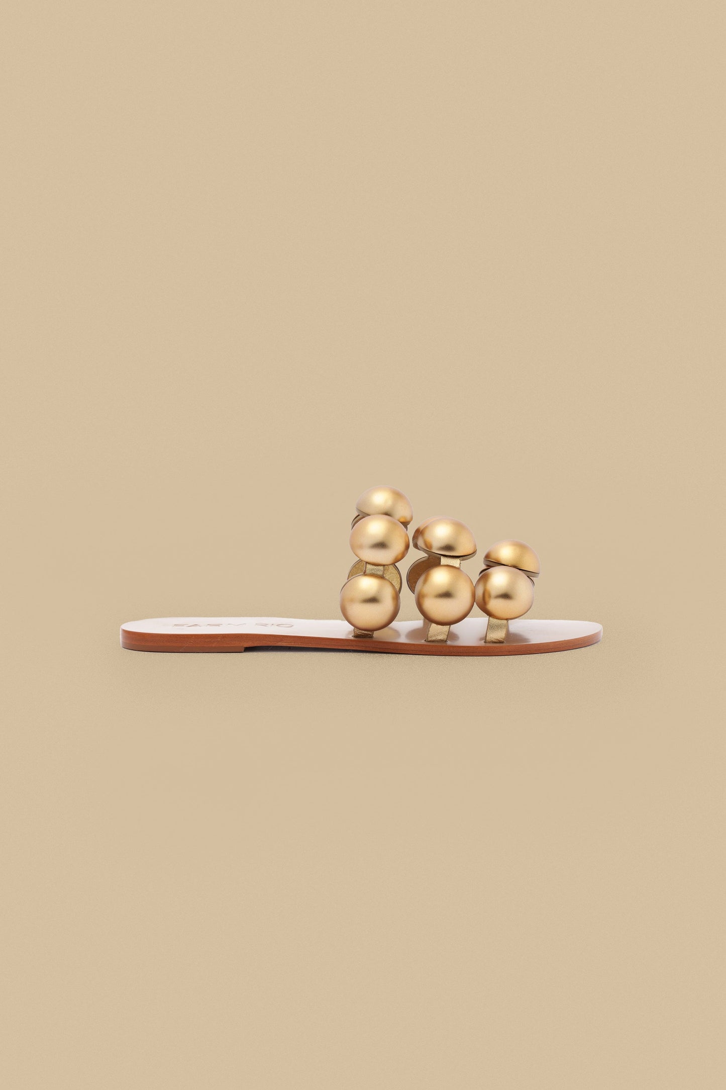  Gold Color Beads Flat Sandal