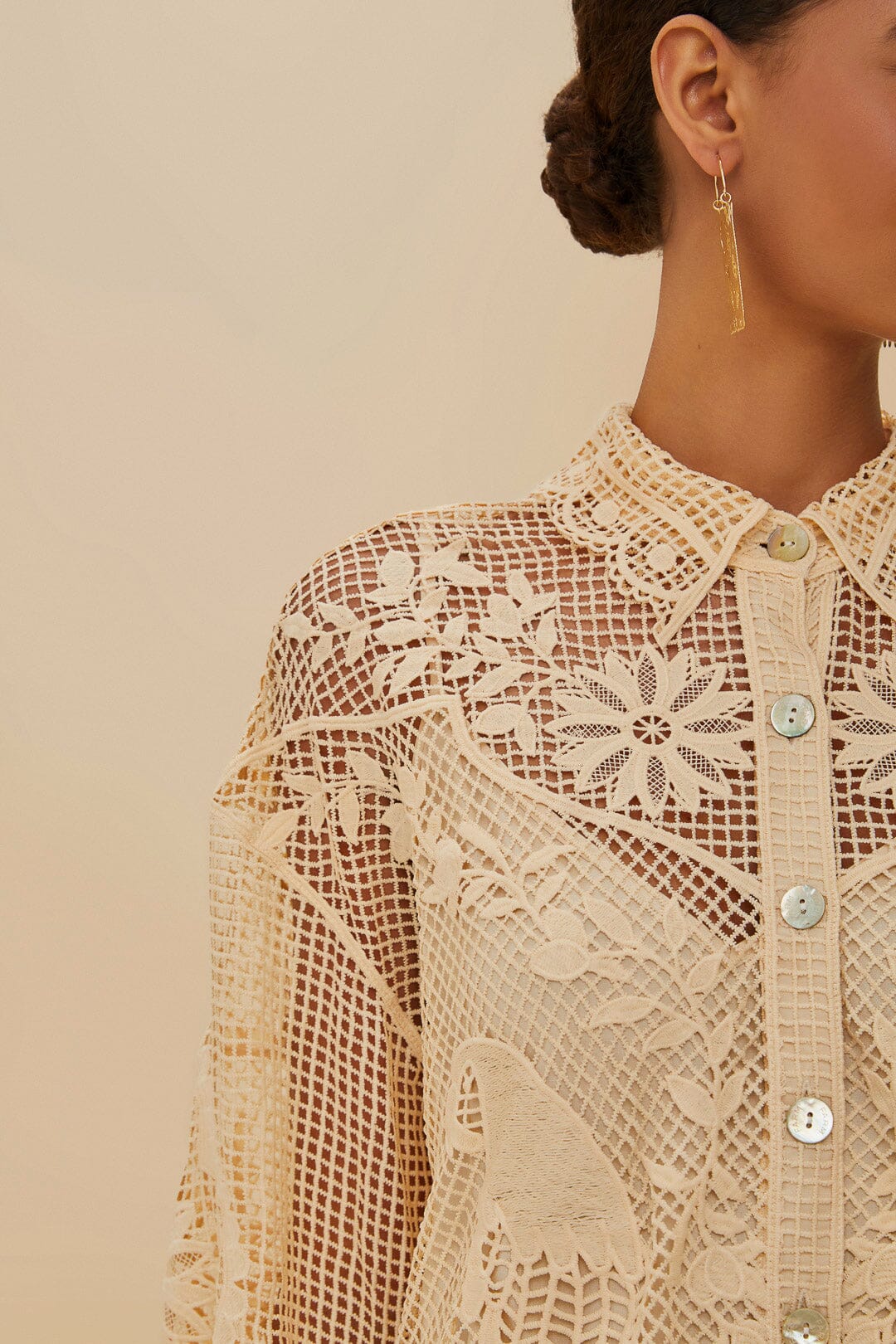  Sand Landscape Guipure Shirt