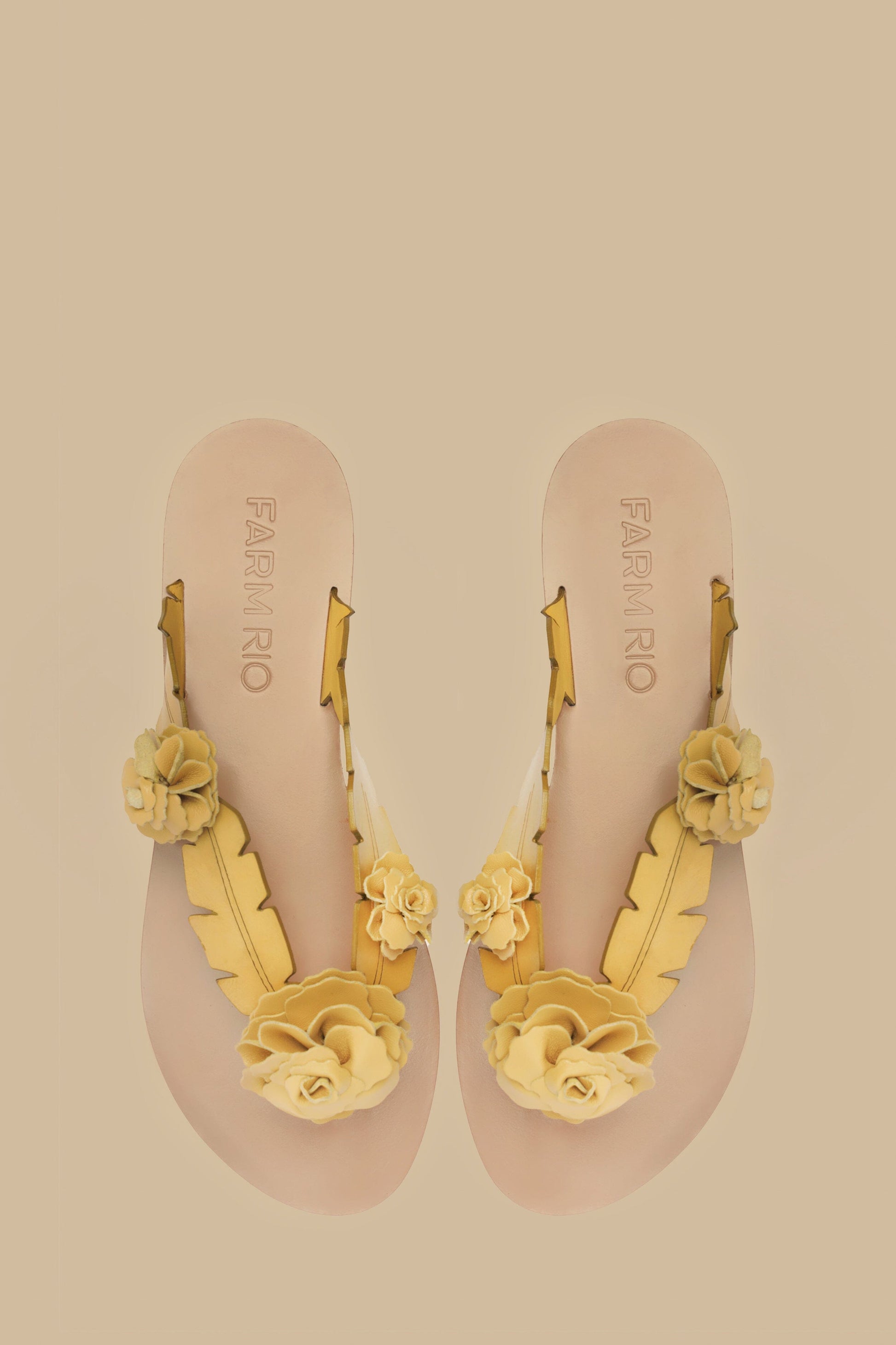  Buttermilk Blooming Flat Sandal