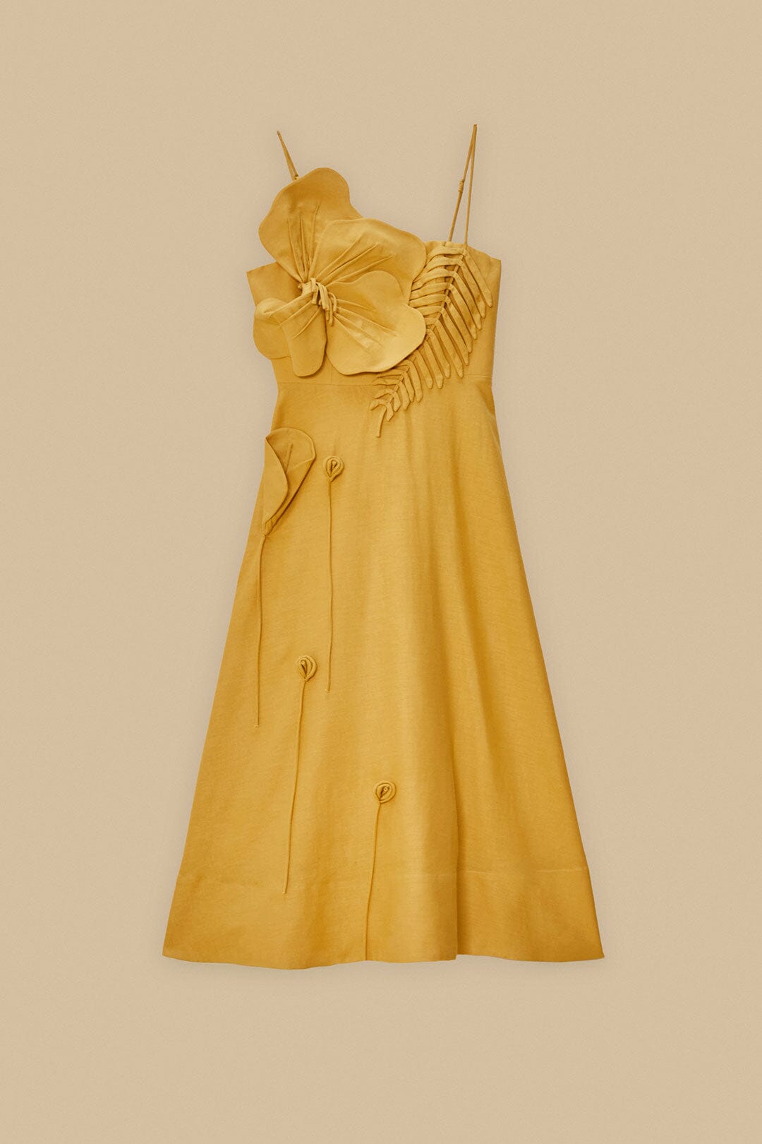  Sand Garden LENZING™ ECOVERO™ Euroflax™ Midi Dress