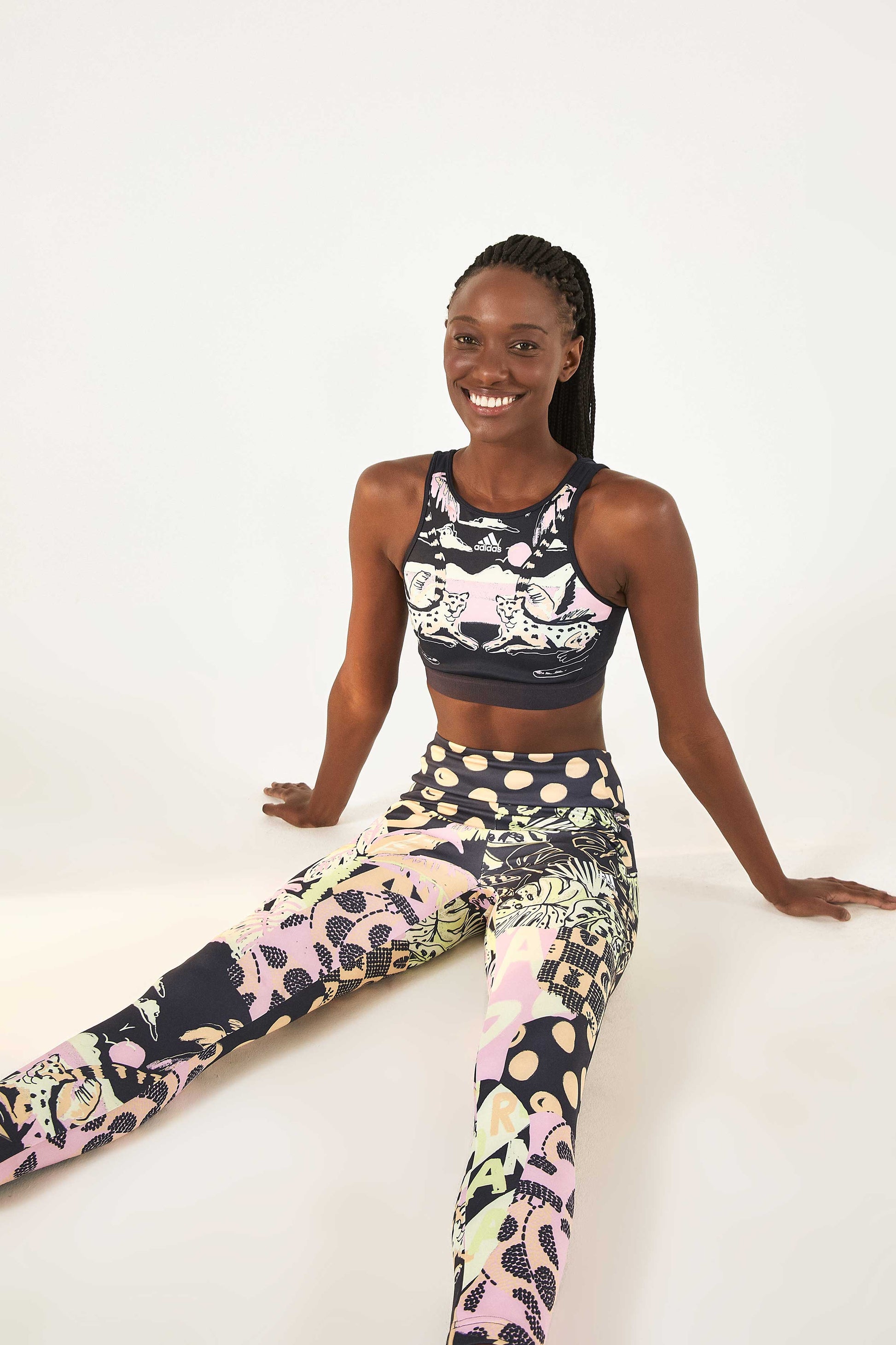  ADIDAS FARM TOTALLY NEW RIO LEGGINGS PINK