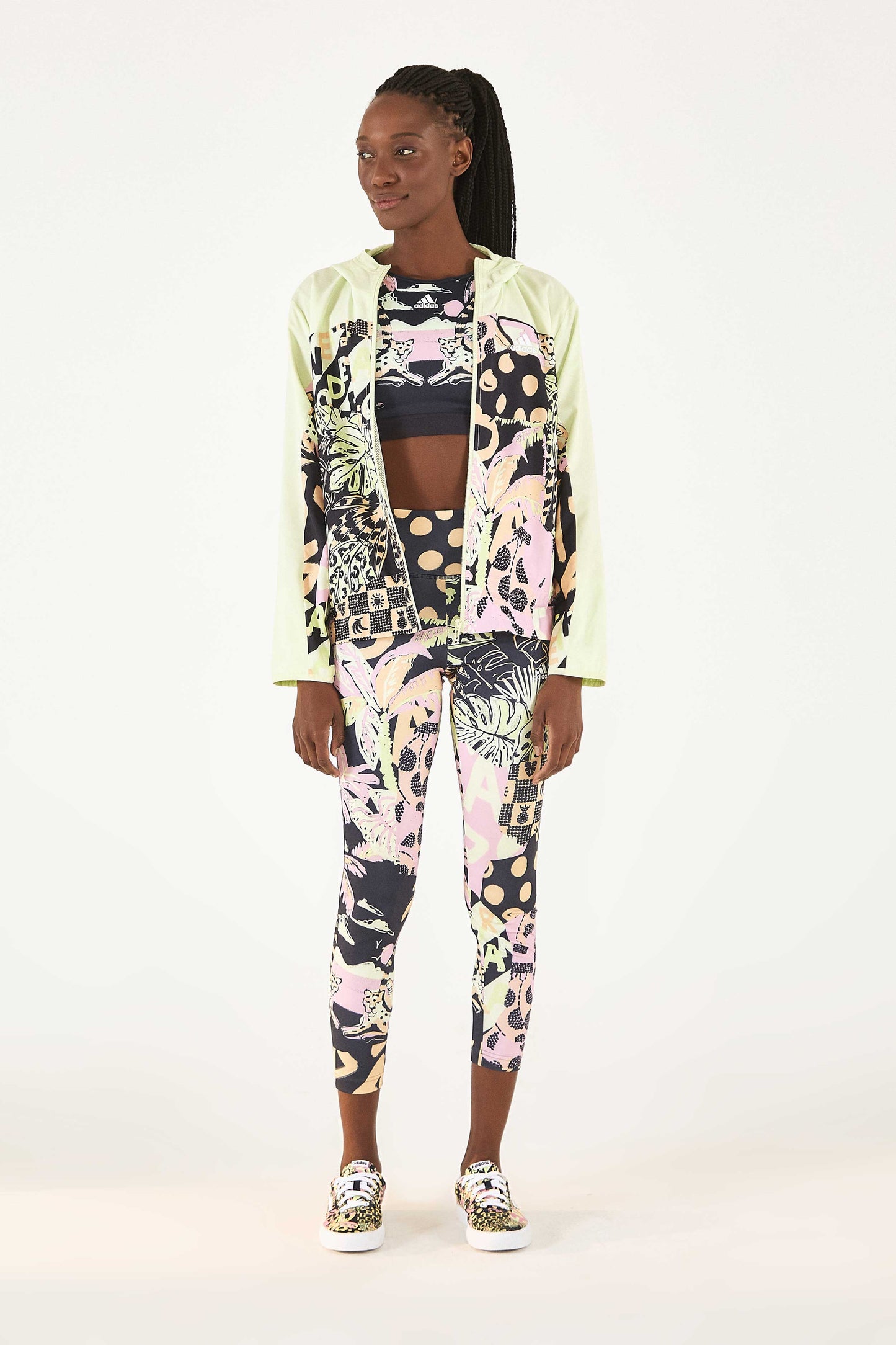  ADIDAS FARM TOTALLY NEW RIO LEGGINGS PINK