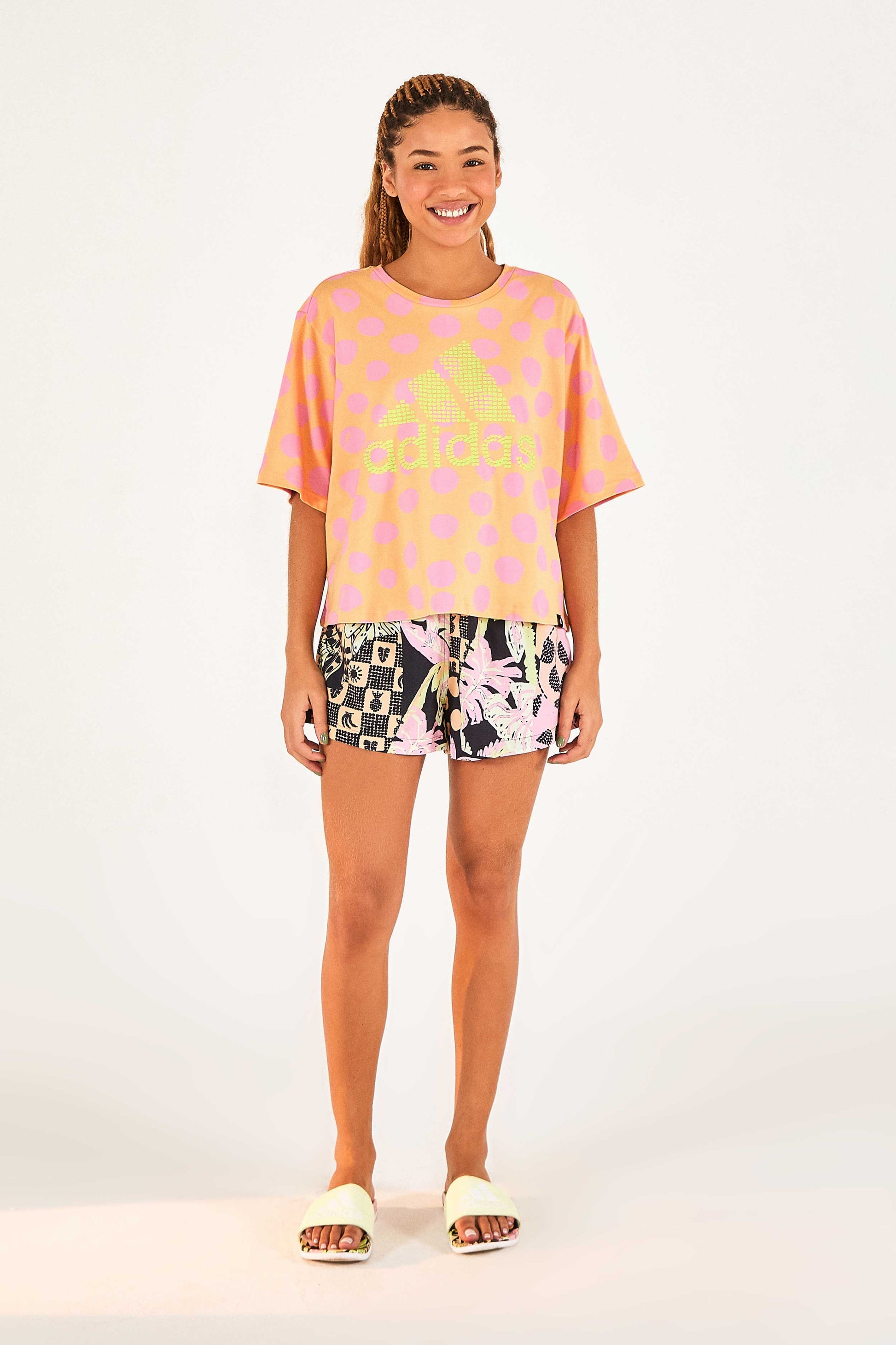  ADIDAS FARM TOTALLY NEW RIO T-SHIRT LIGHT PINK