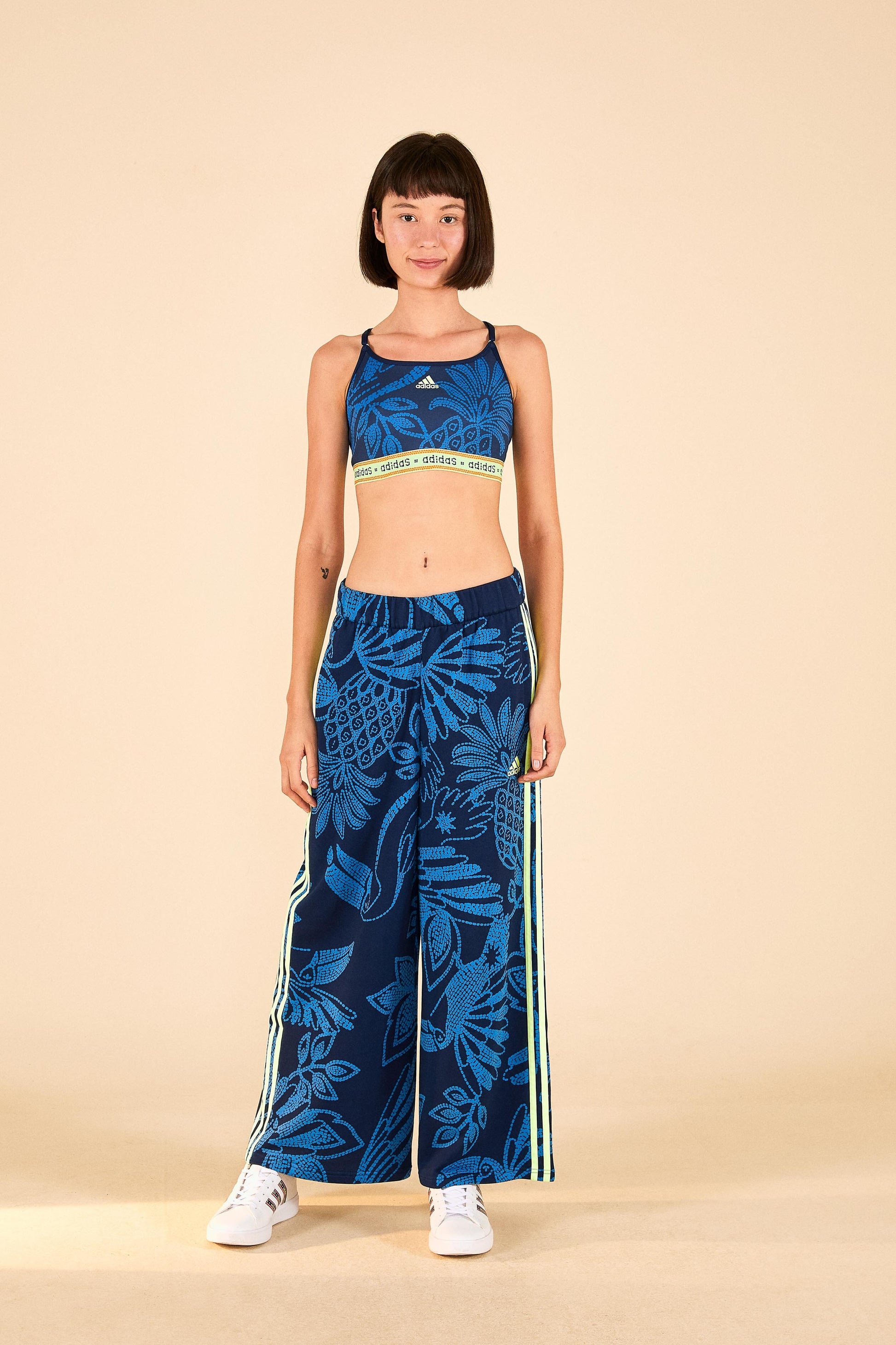 Farm Rio ADIDAS FARM LS Bra Blue