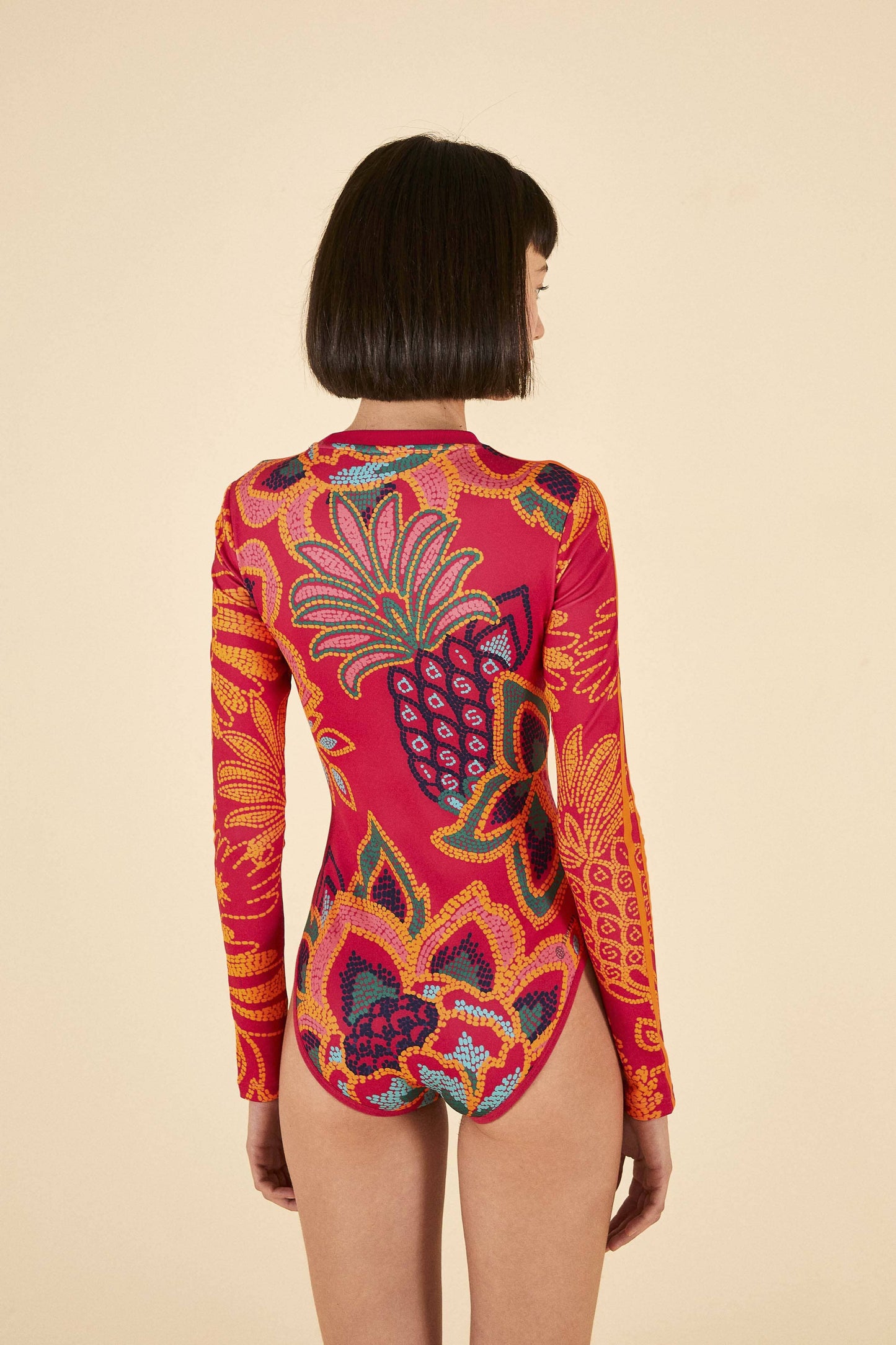 Farm Rio ADIDAS FARM Bodysuit Vivid Berry