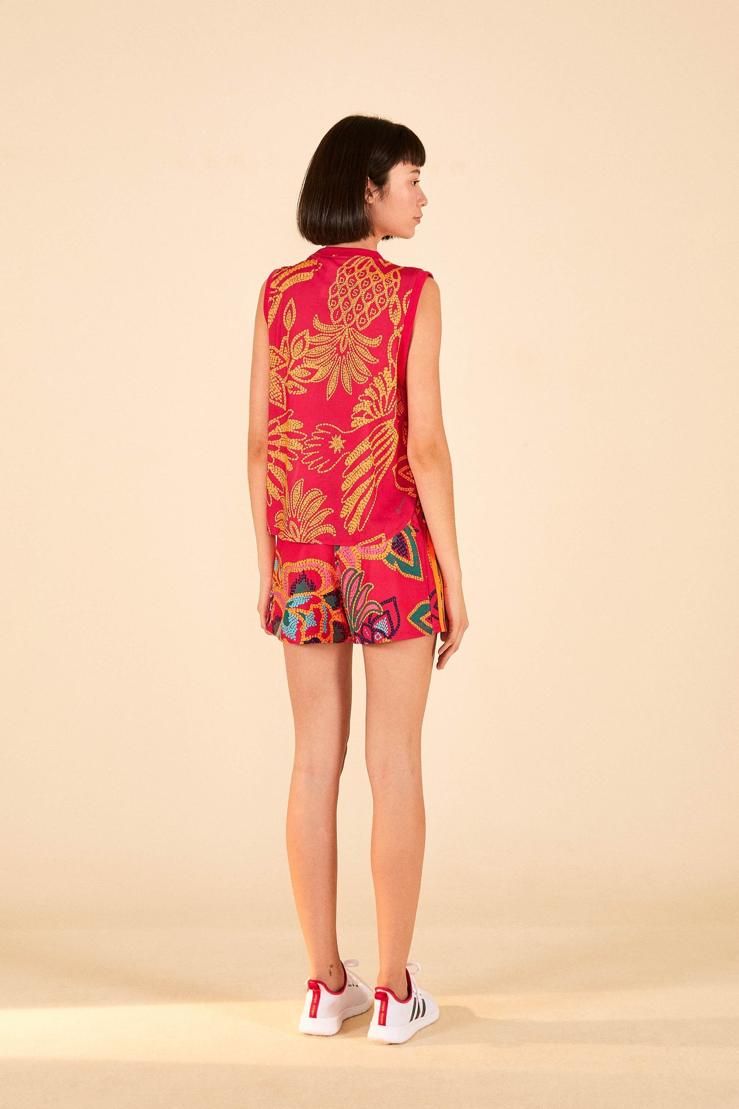 Farm Rio ADIDAS FARM Tank Top Vivid Berry