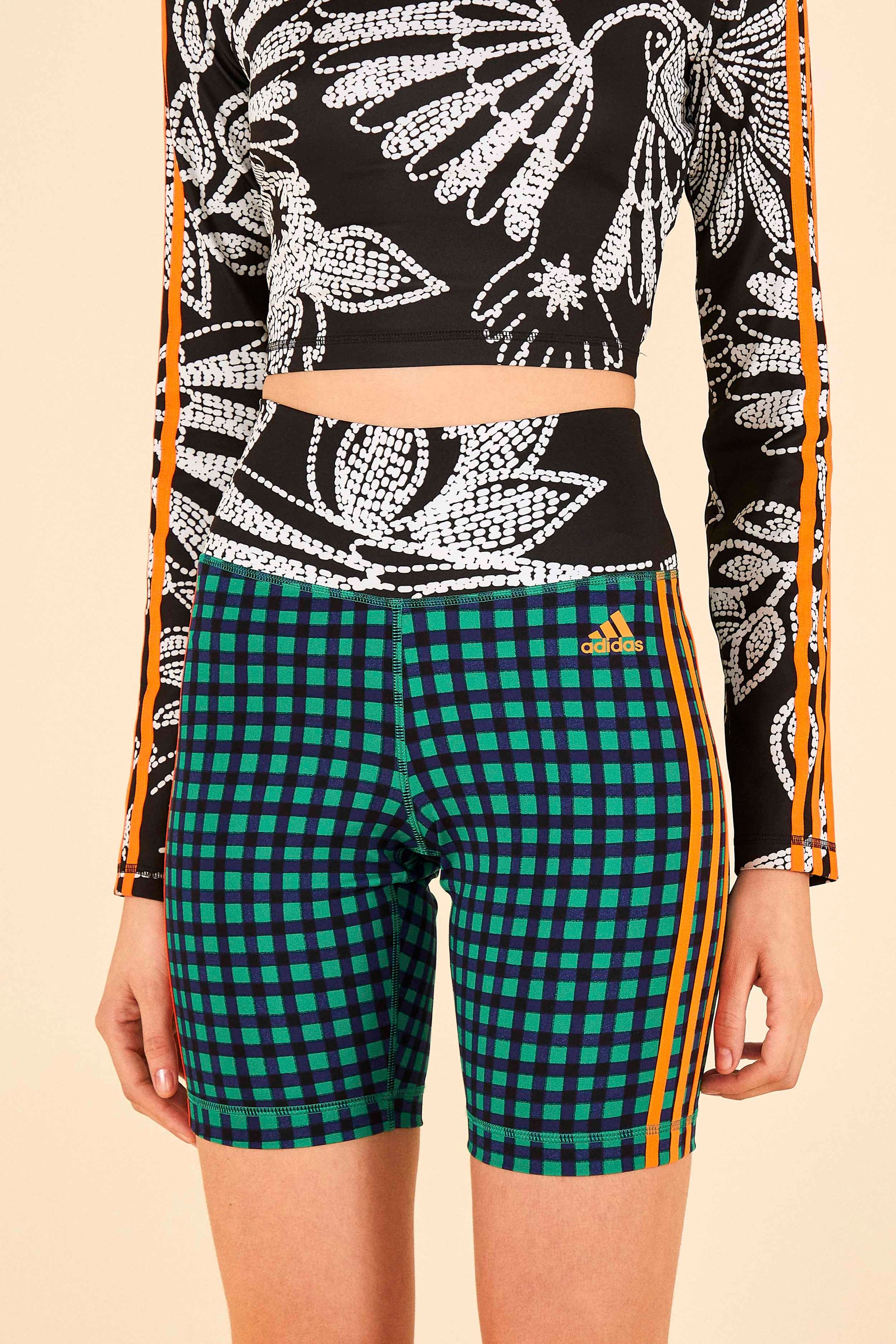 Farm Rio ADIDAS FARM Bike Shorts Green